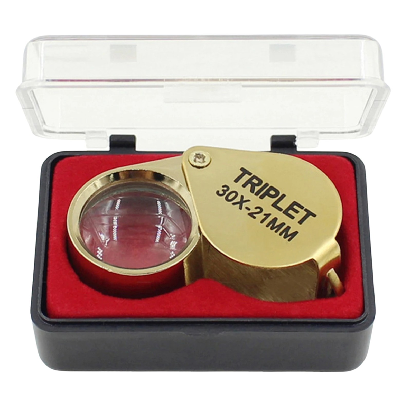 30X Pocket Eye Jewelers Loupe Magnifier Magnifying Glass Jewelry Coin Loop