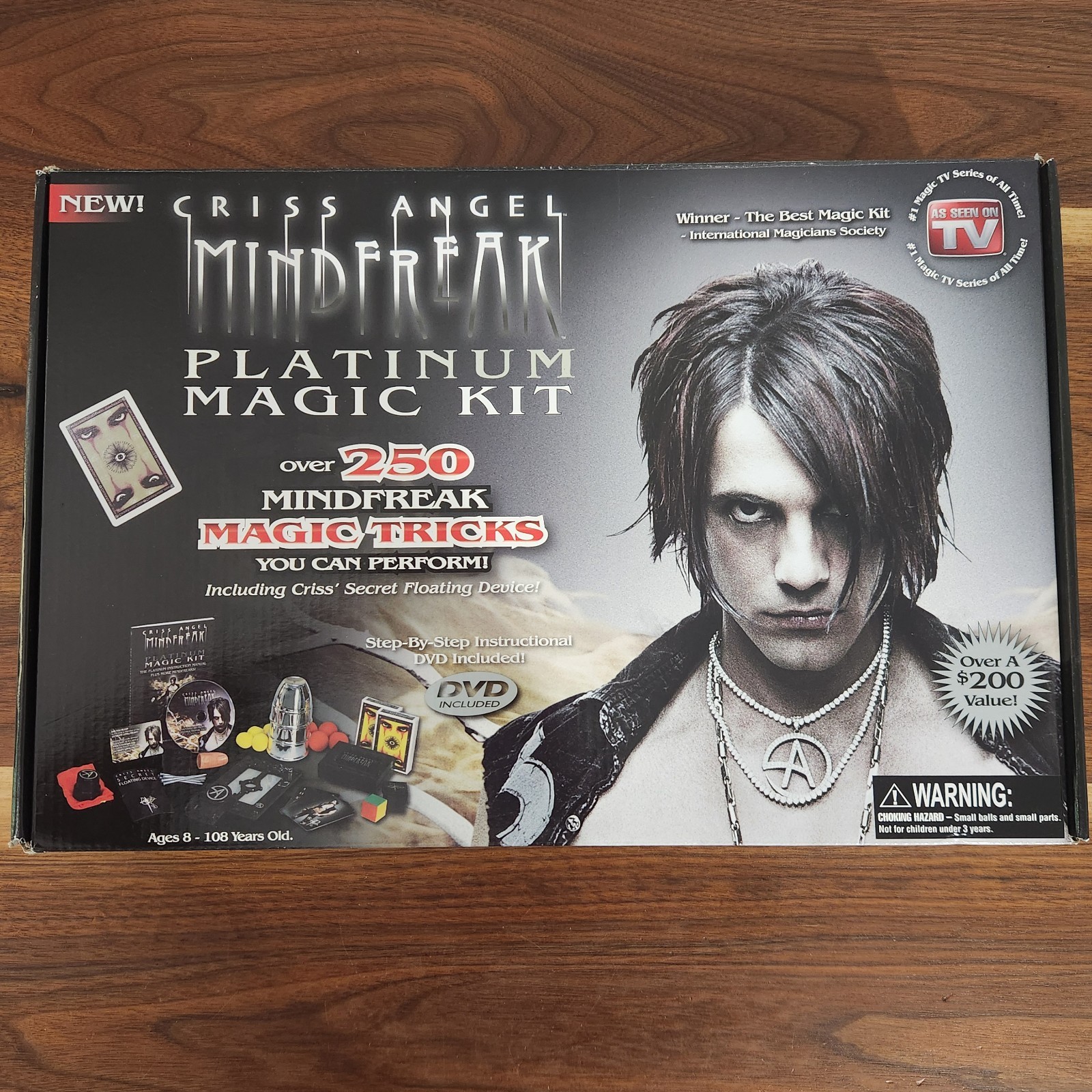 Criss Angel Mindfreak Platinum Magic Kit Instructional DVD 250 Tricks Incomplete