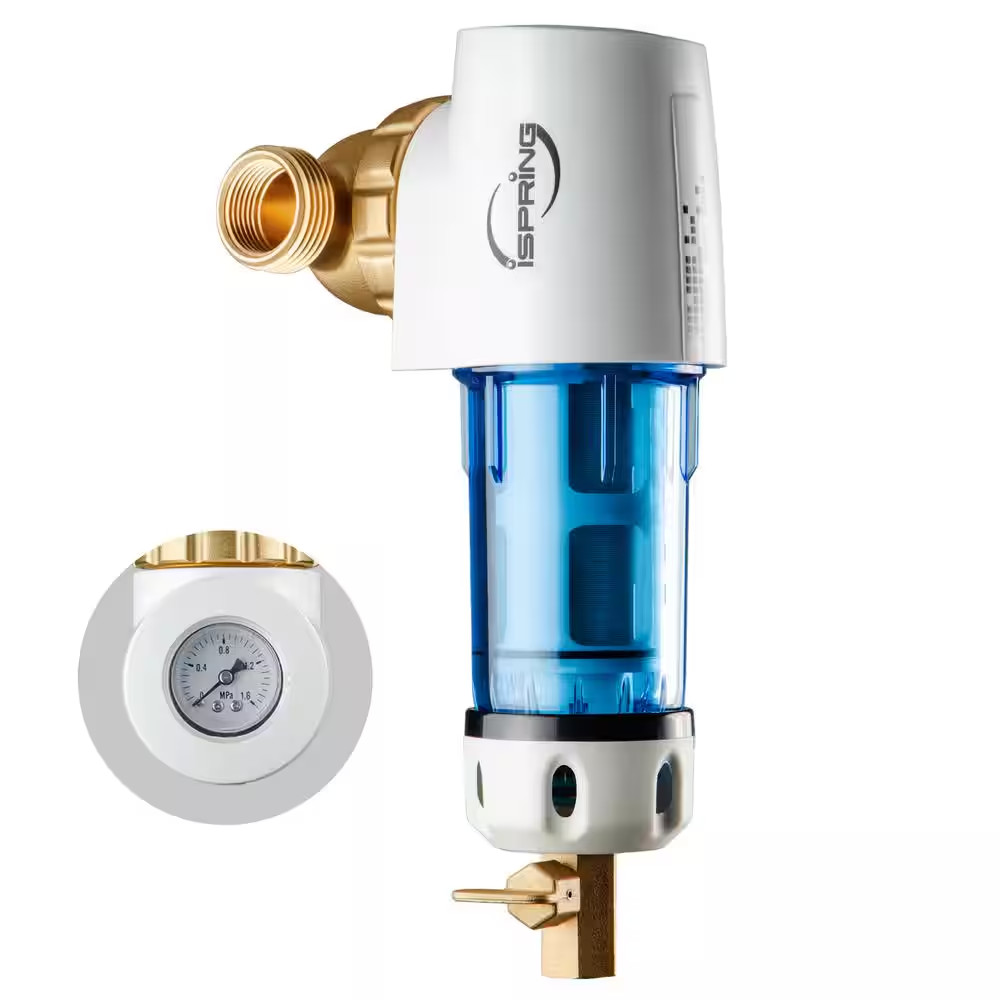 Reusable Spin down Sediment Water Filter 100 Micron with Scraper and 360 Head