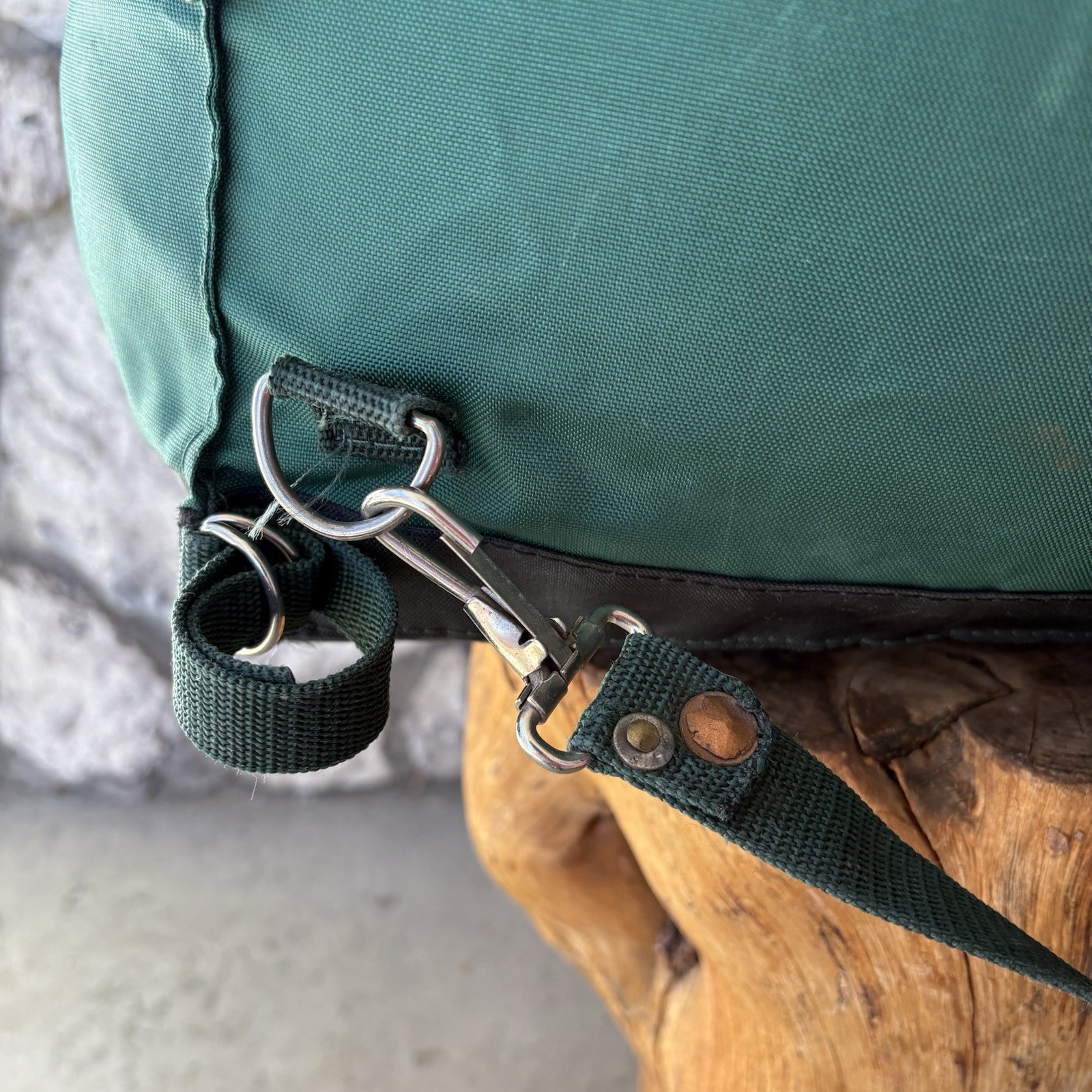 Vintage Backpacking Backpack Green Canvas Backback Original Rover Pack