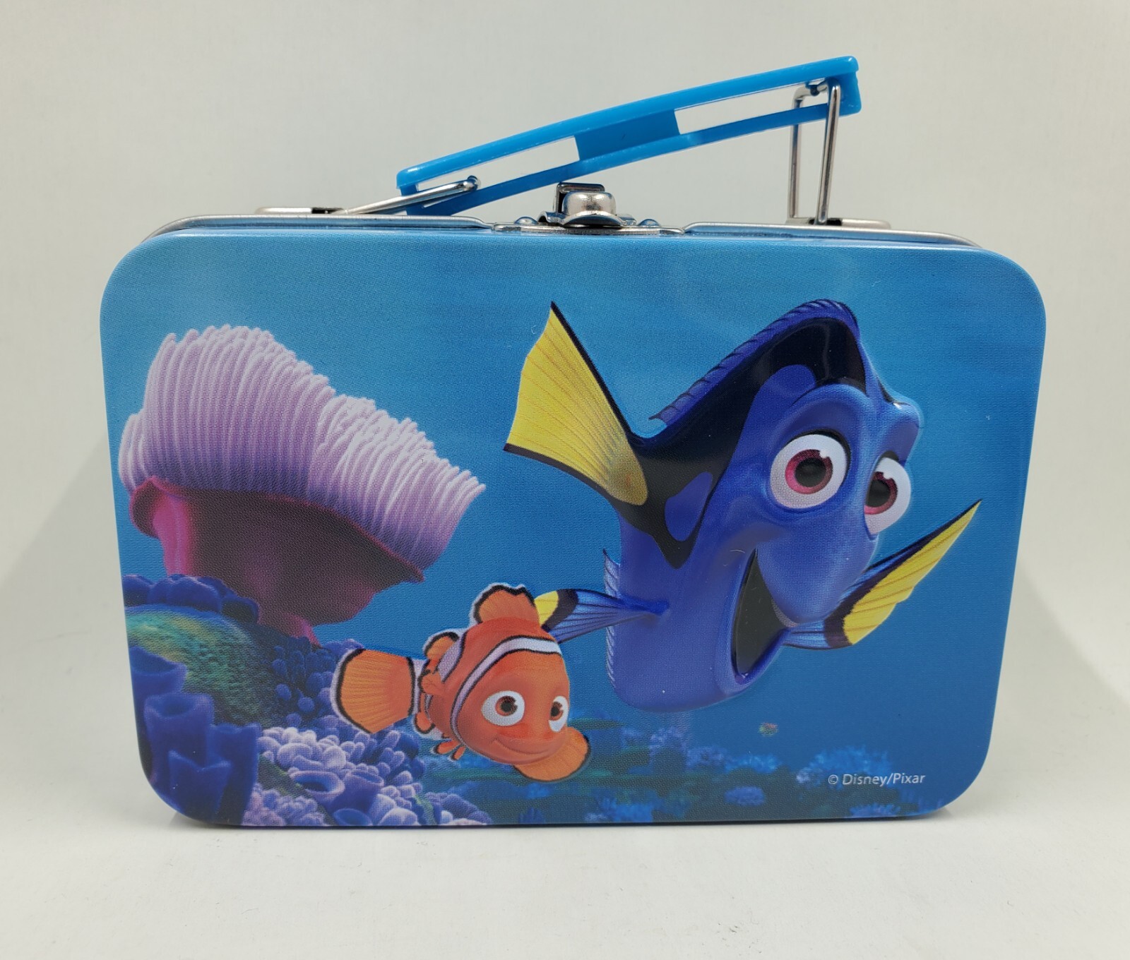 T1 Finding Nemo Dory Metal Mini Lunch Box Lunchbox Disney Pixar 3" X 4.5"