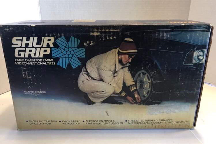 SHUR GRIP Unused Cable Tire Snow Chains 1711-CM Made in USA