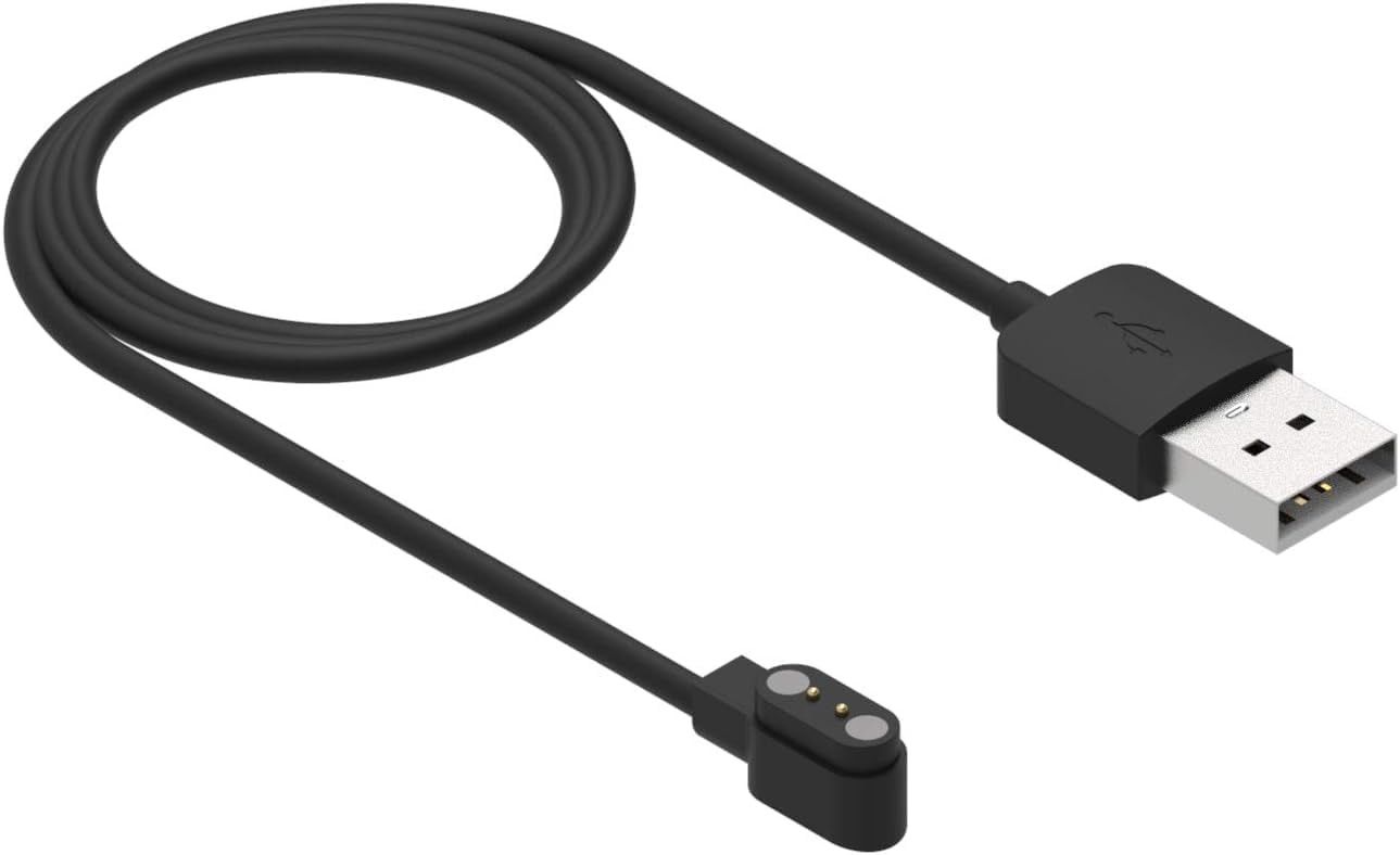Black Compatible with Da Fit Smart Watch Charger, Replacement USB Charger Cab...