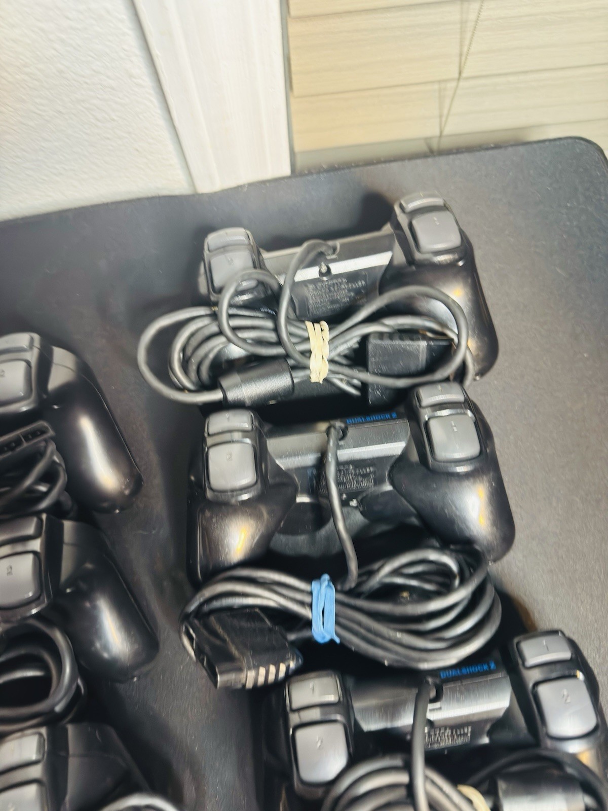 1x OEM Sony PlayStation PS2 Black Dualshock 2 Controller Tested Working