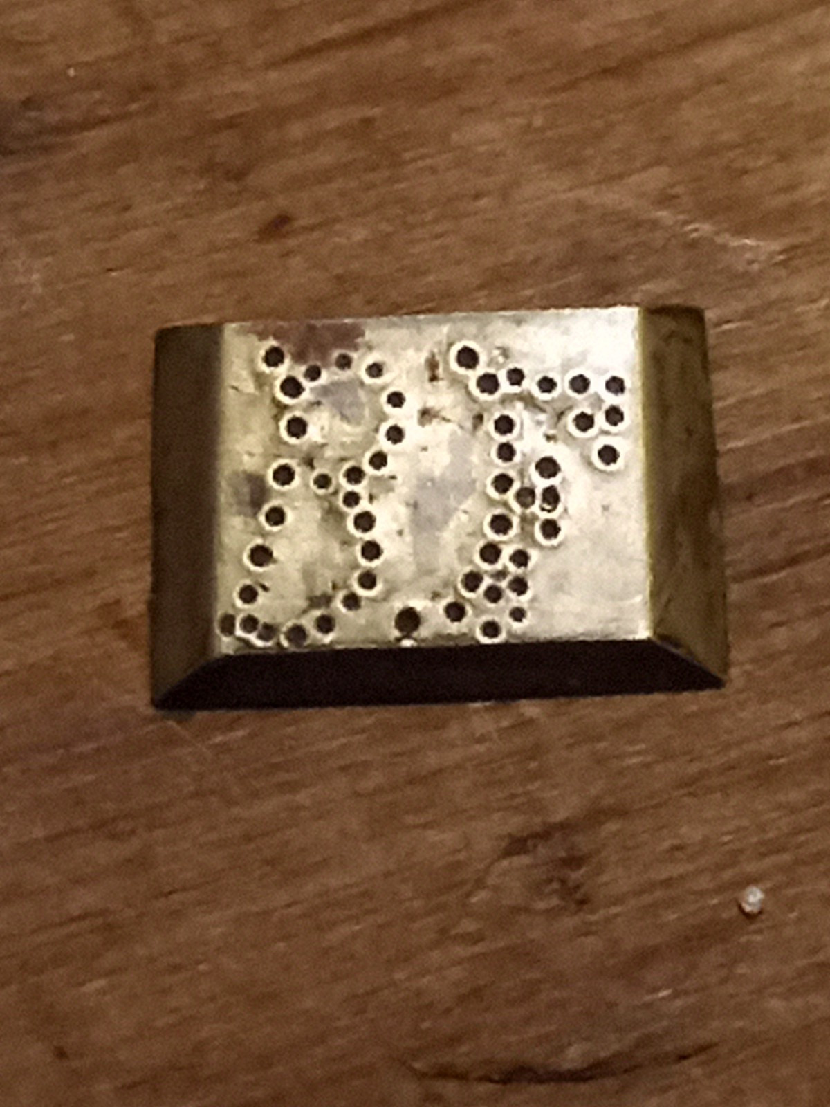 Muzzeloader Solid Brass 3/8"sight Slot Blank