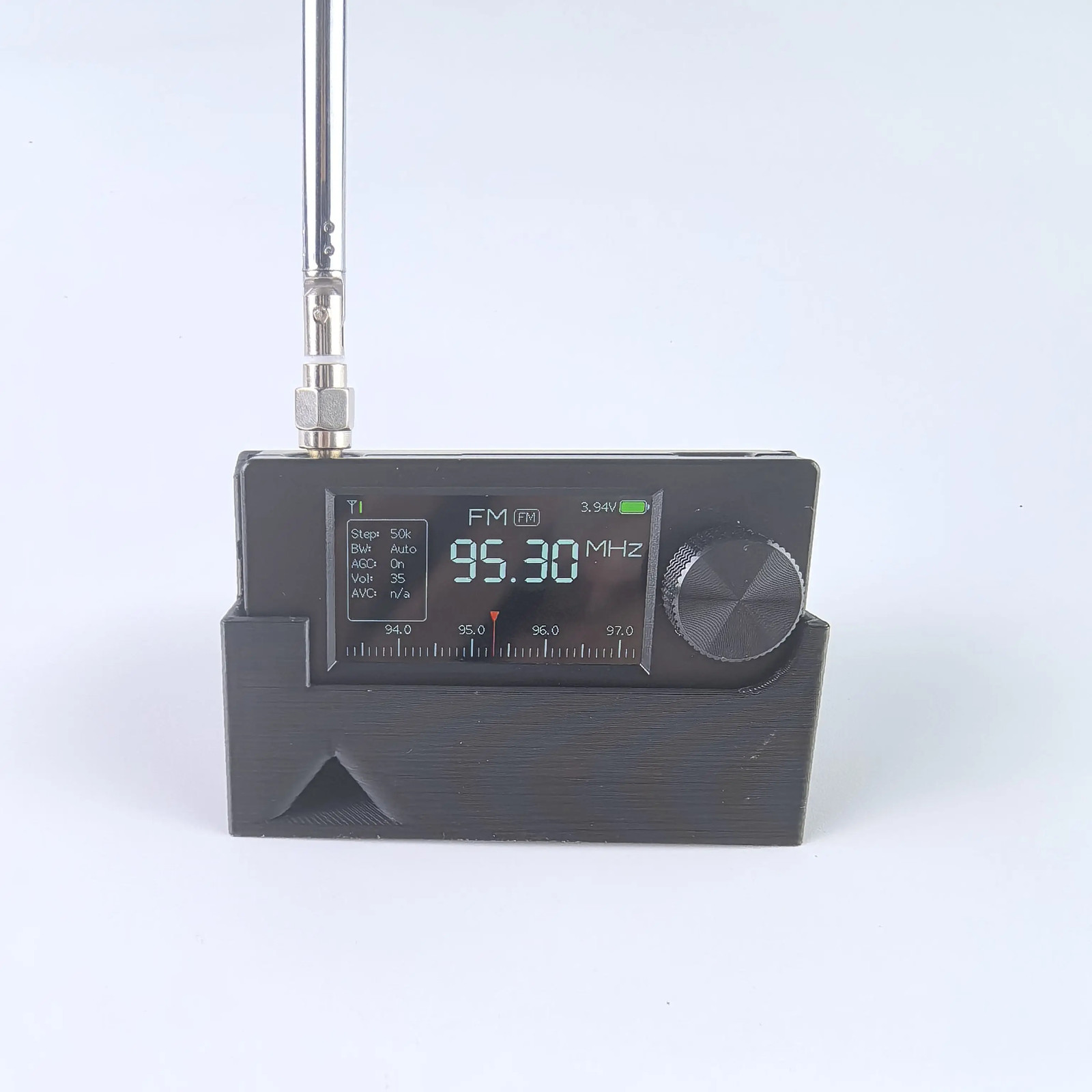 Black CNC Metal MINI Pocket SI4732 DSP Radio Receiver, Full Band SW LW AM FM SSB