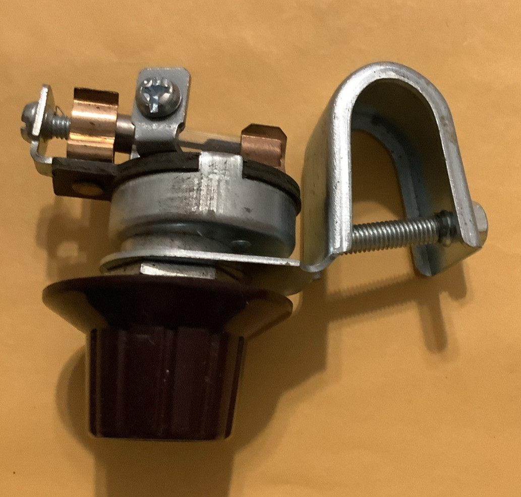 VINTAGE UNITY ON-OFF FUSED ROTARY SWITCH AND BRACKET