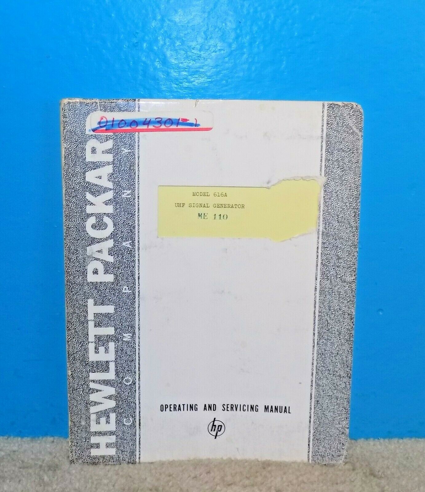 OEM Hewlett Packard HP Operating & Service Manual 616A UHF Signal Generator