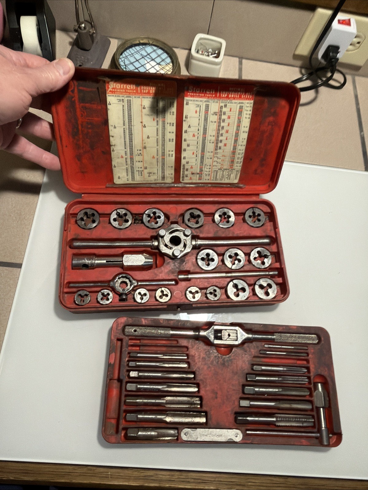 Vintage Blue Point TD2425 SAE tap and die set partial incomplete