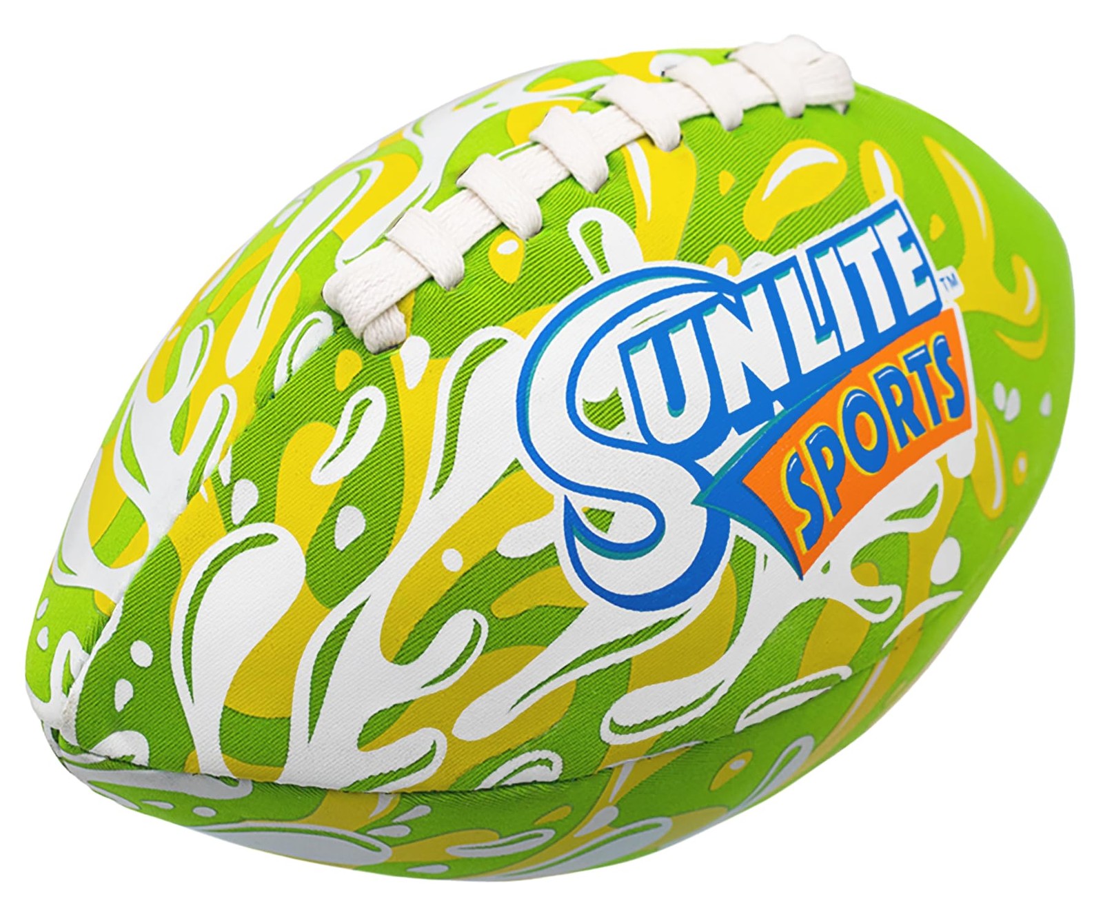 Sunlite Sports Waterproof Football for Lawn Backyard Pool Beach Grassy Green