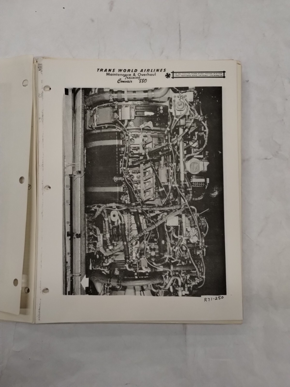Trans World Airlines Convair 880 Maintenance Study Guide-Original