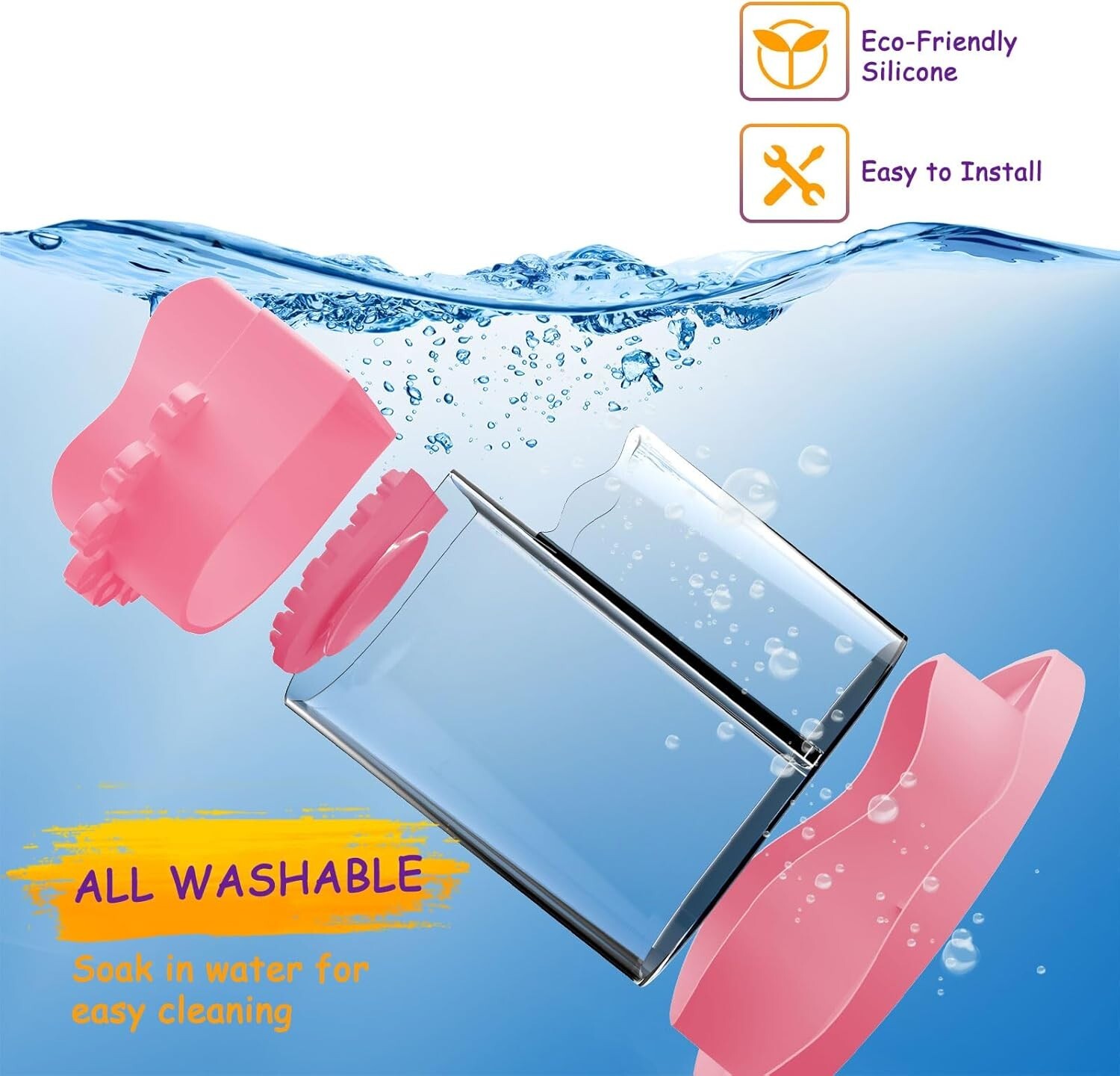Painting Brush Cleaner Rinse Cup, Washable Silicone all-in-one brush cleaning