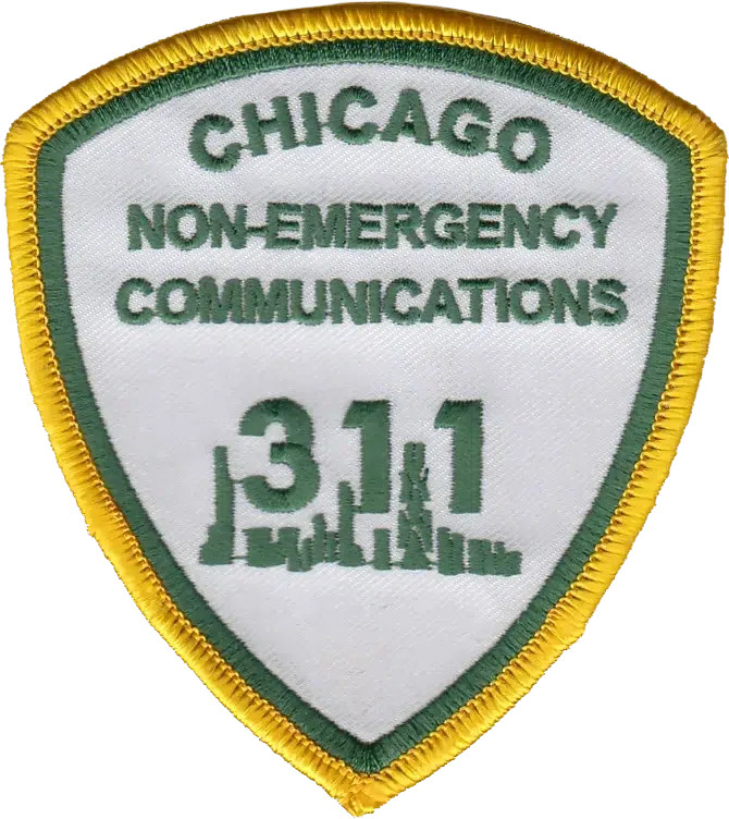 CHICAGO 311 OFFICE OF EMERGENCY MANAGEMENT & COMMUNICATIONS SHOULDER PATCH: N...