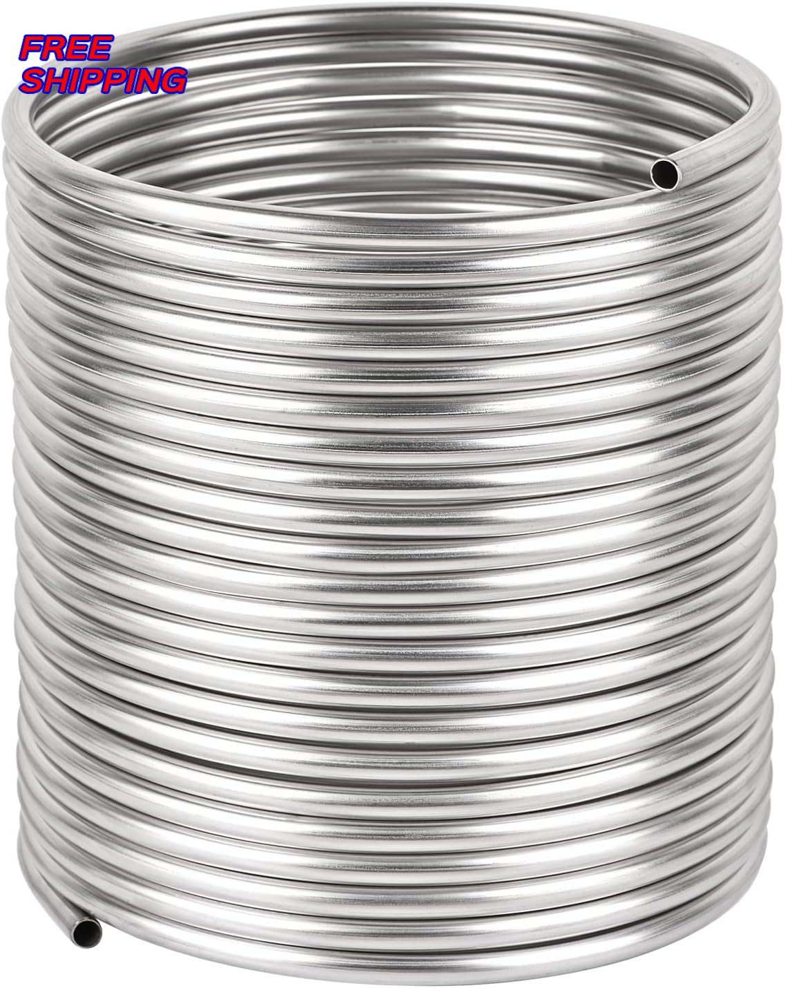 1/2" x 50Ft 304 Stainless Steel Tubing Coil Immerson Tubing Coil Water Chiller