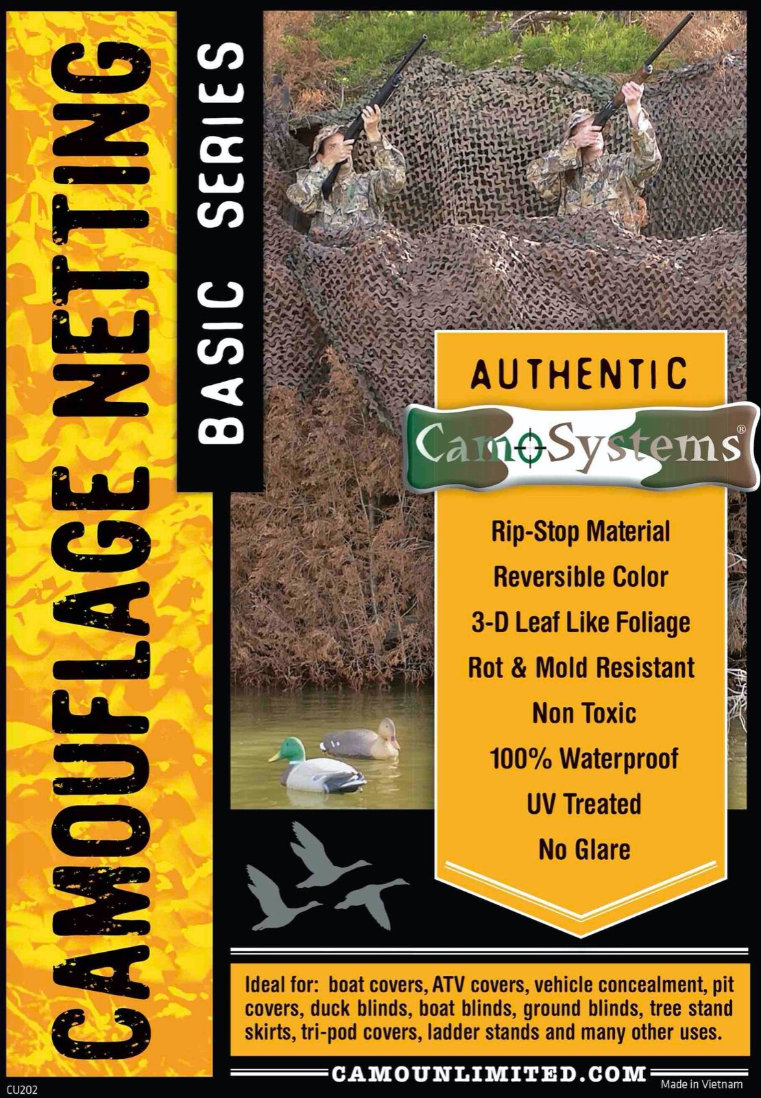 Woodland Gear Net Camouflage  4' x 9'10" WM01