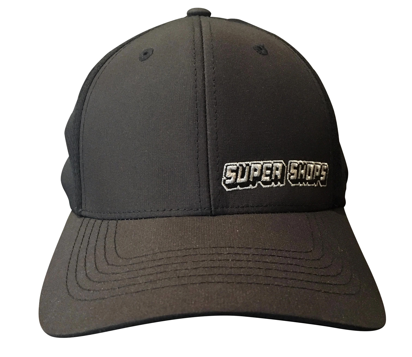 Super Shops SS15013 Fitted Mesh Hat - Black