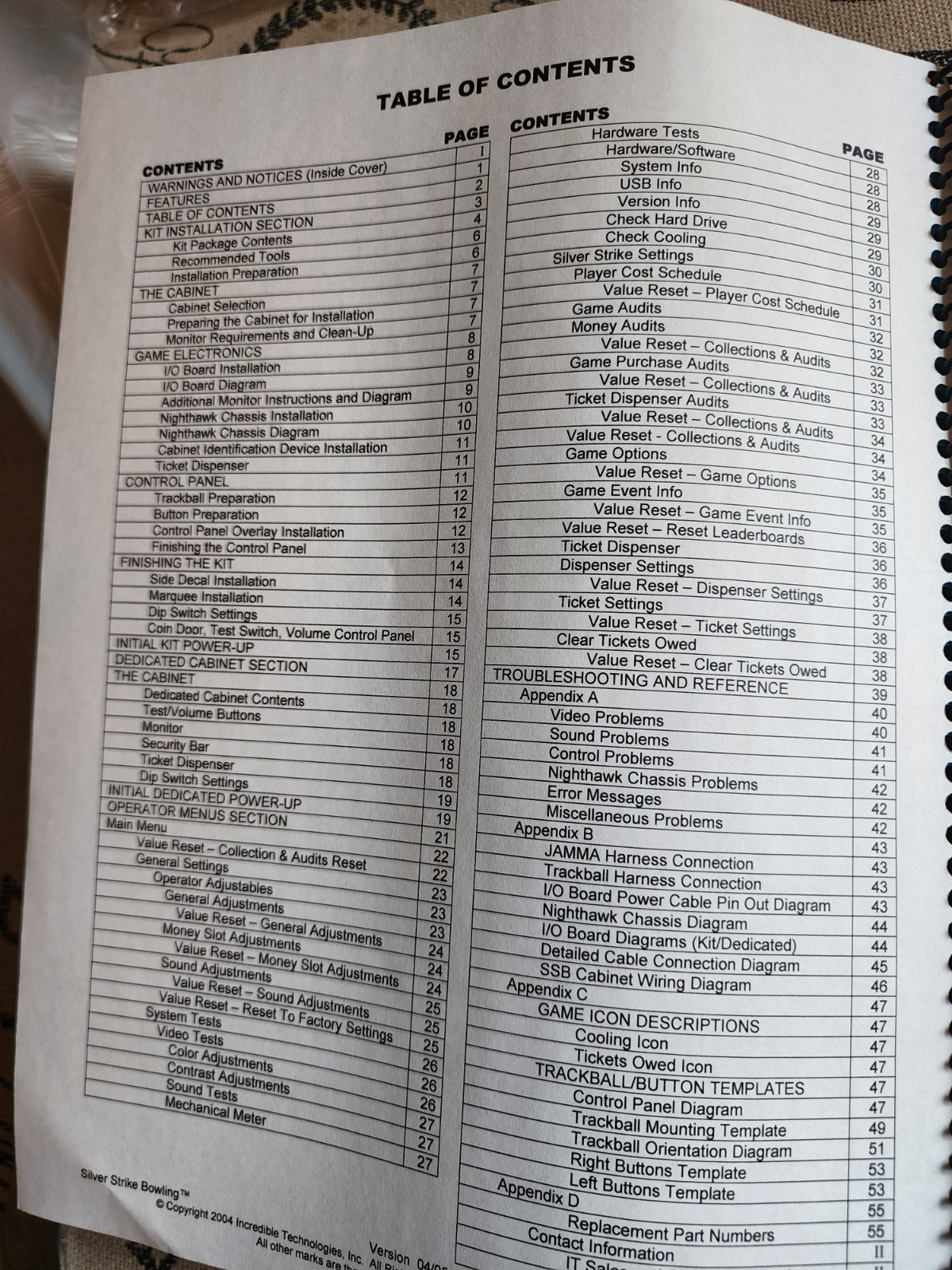 Silverstrike Bowling Arcade Manual Incredible Technologies Silver Strike
