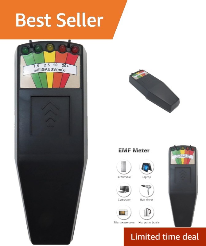 5 LED Handheld Meter for Electromagnetic Field Detection - Indoor & Outdoor Use