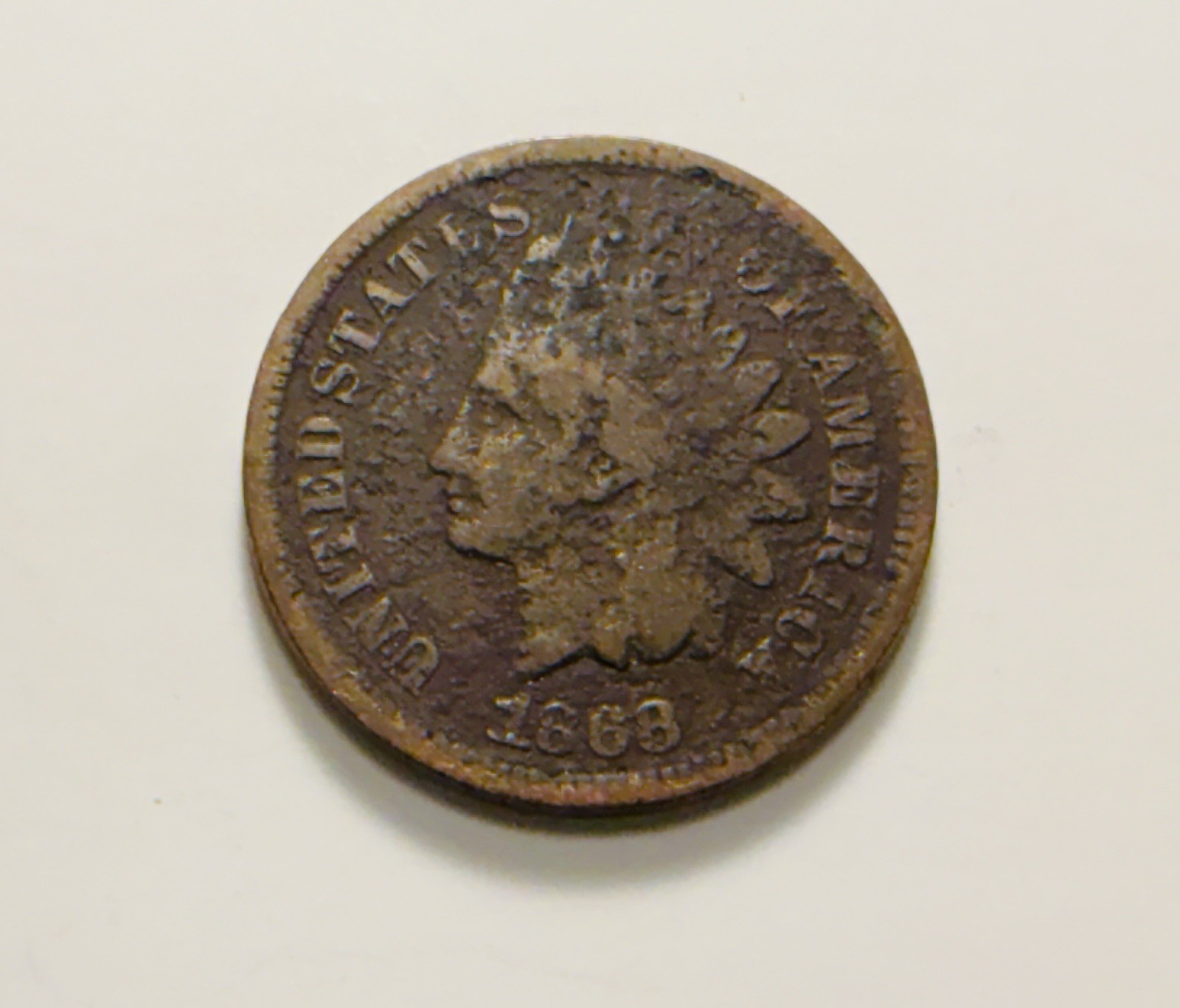 1868 Indian Head Cent