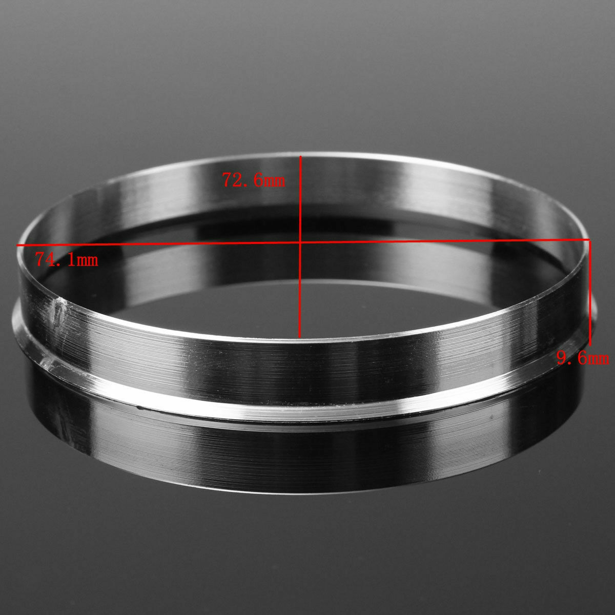 4 Hub Centric Aluminum Rings 74.1mm to 72.6mm | Hubcentric 74 - 72.56 fits BMW