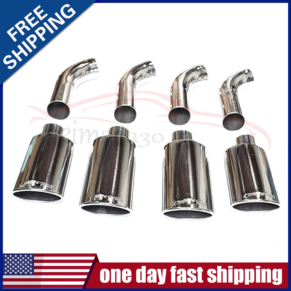 8x Exhaust Muffler Pipe Tips For Mercedes Benz G Class W464 G500 G550 2016-2019