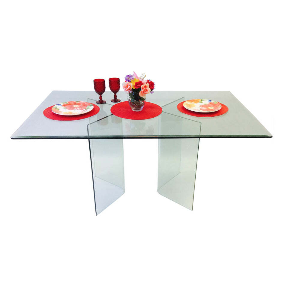 585 Vee Console Desk By Spancraft Glass 585-3048