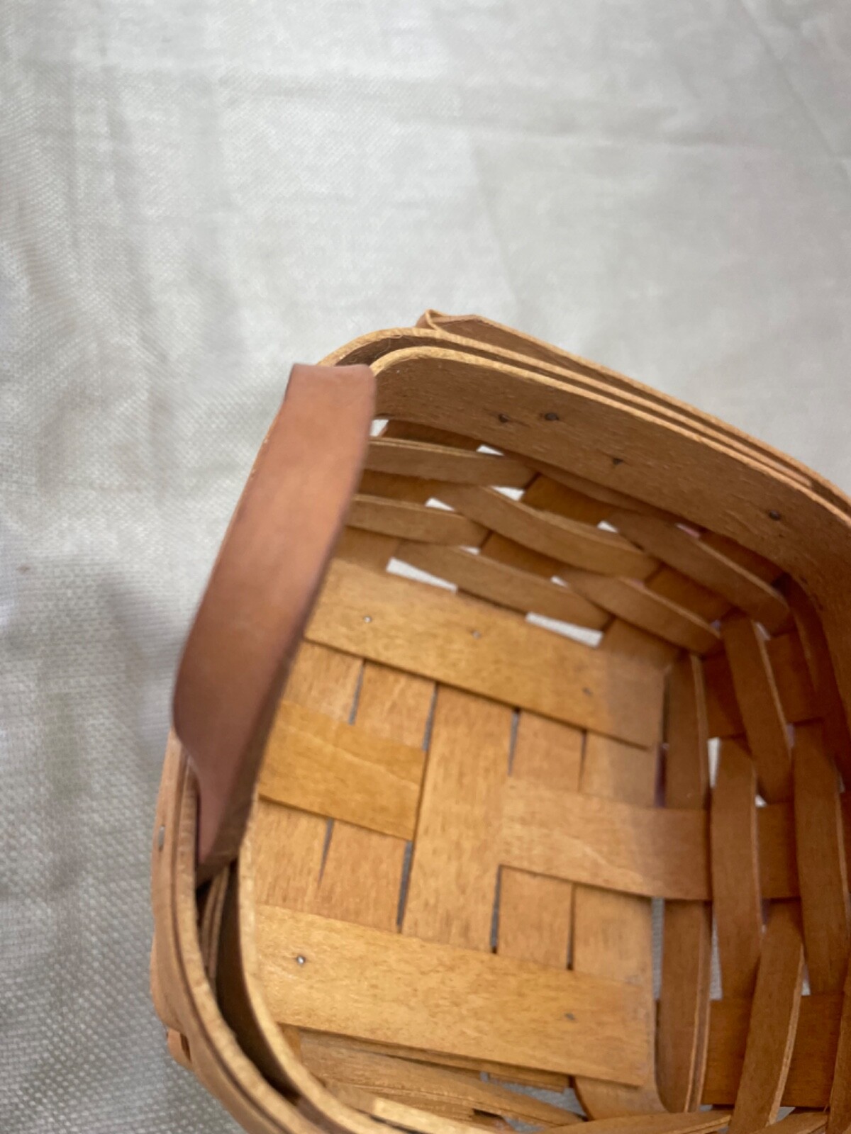 Longaberger Sweet Basil Basket 1995 with plastic protector