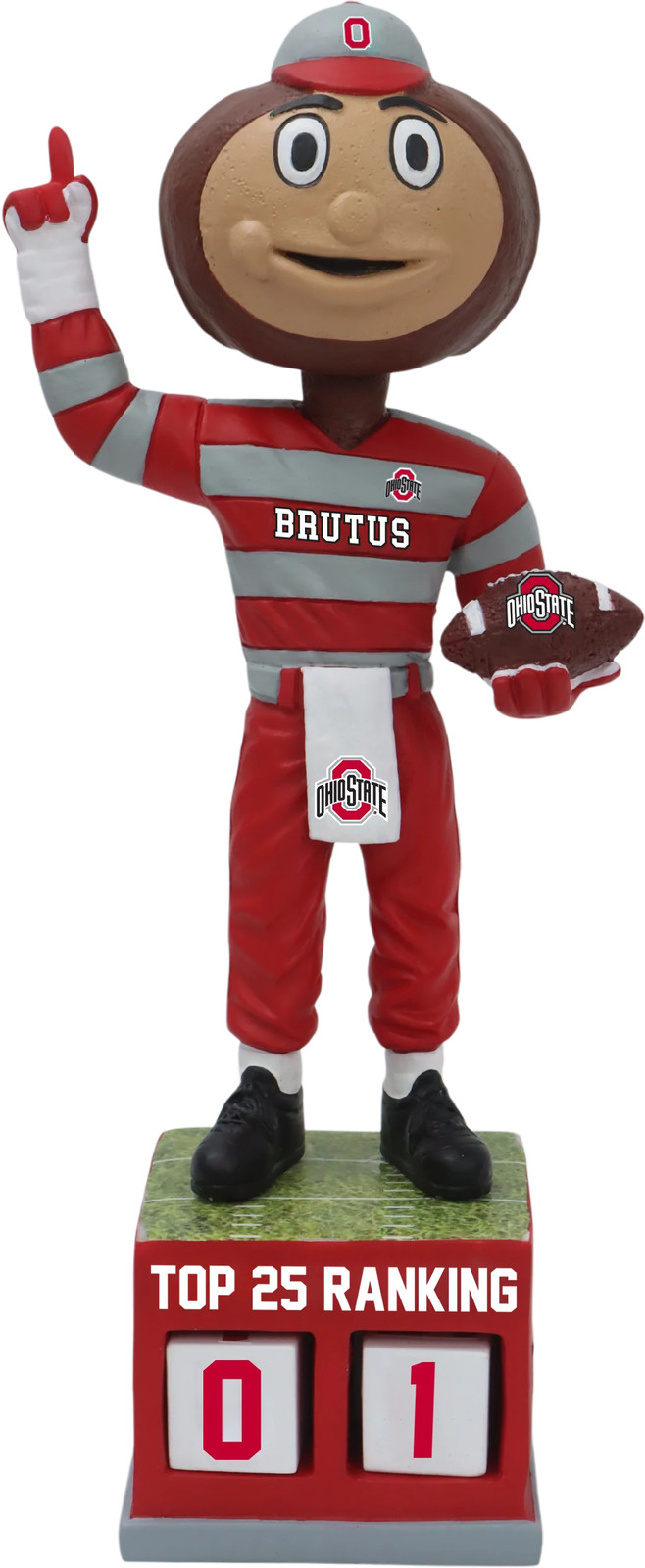 Brutus Buckeye Ohio State Buckeyes Football Top 25 Ranking Tracker Bobblehead