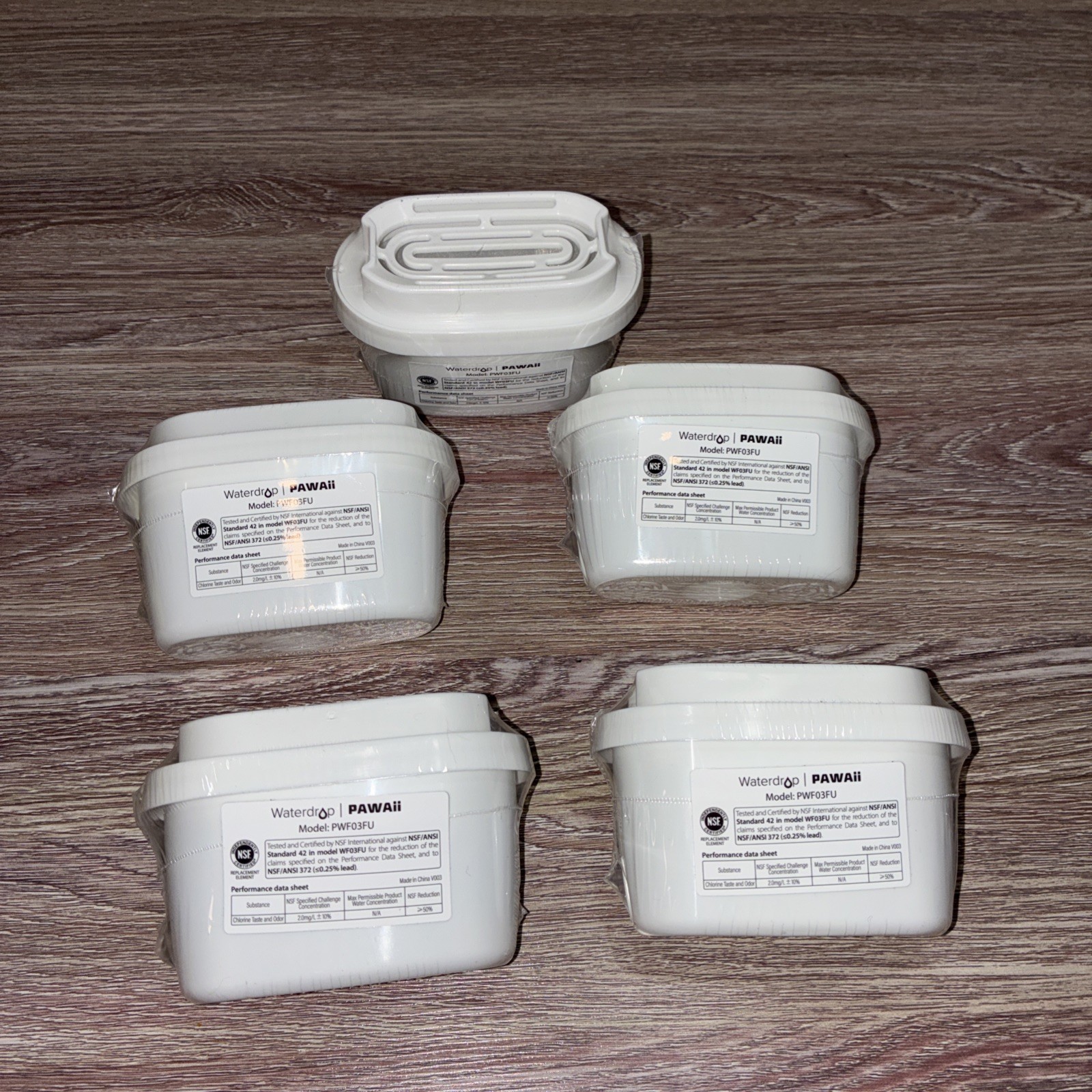 Pawaii Wireless Cat Water Fountain Replacement Filters 5 Pack PWF03FU
