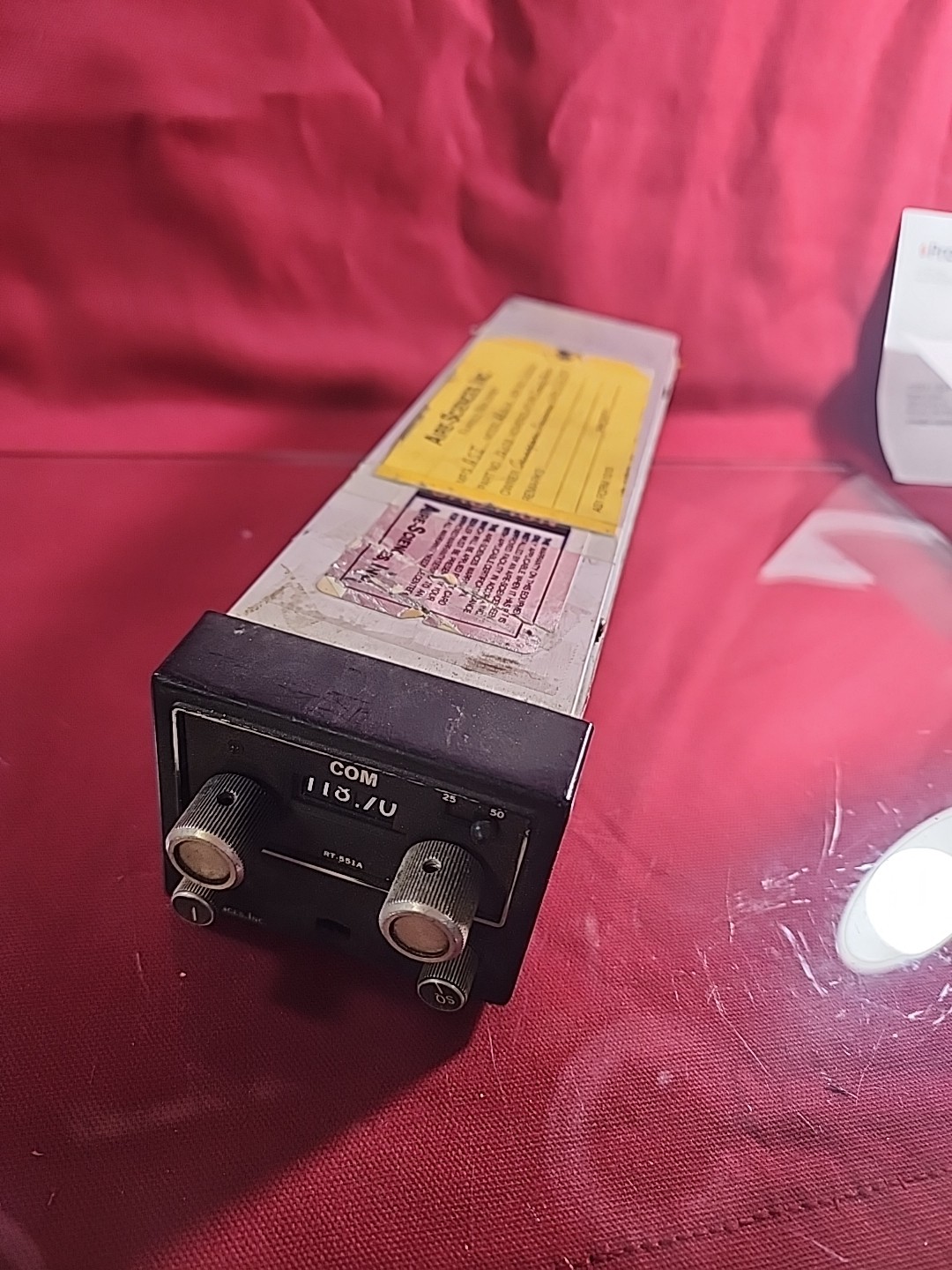 Aire-Sciences RT-551A Aircraft VHF Com Transceiver 118.7 MHz Cockpit Raido
