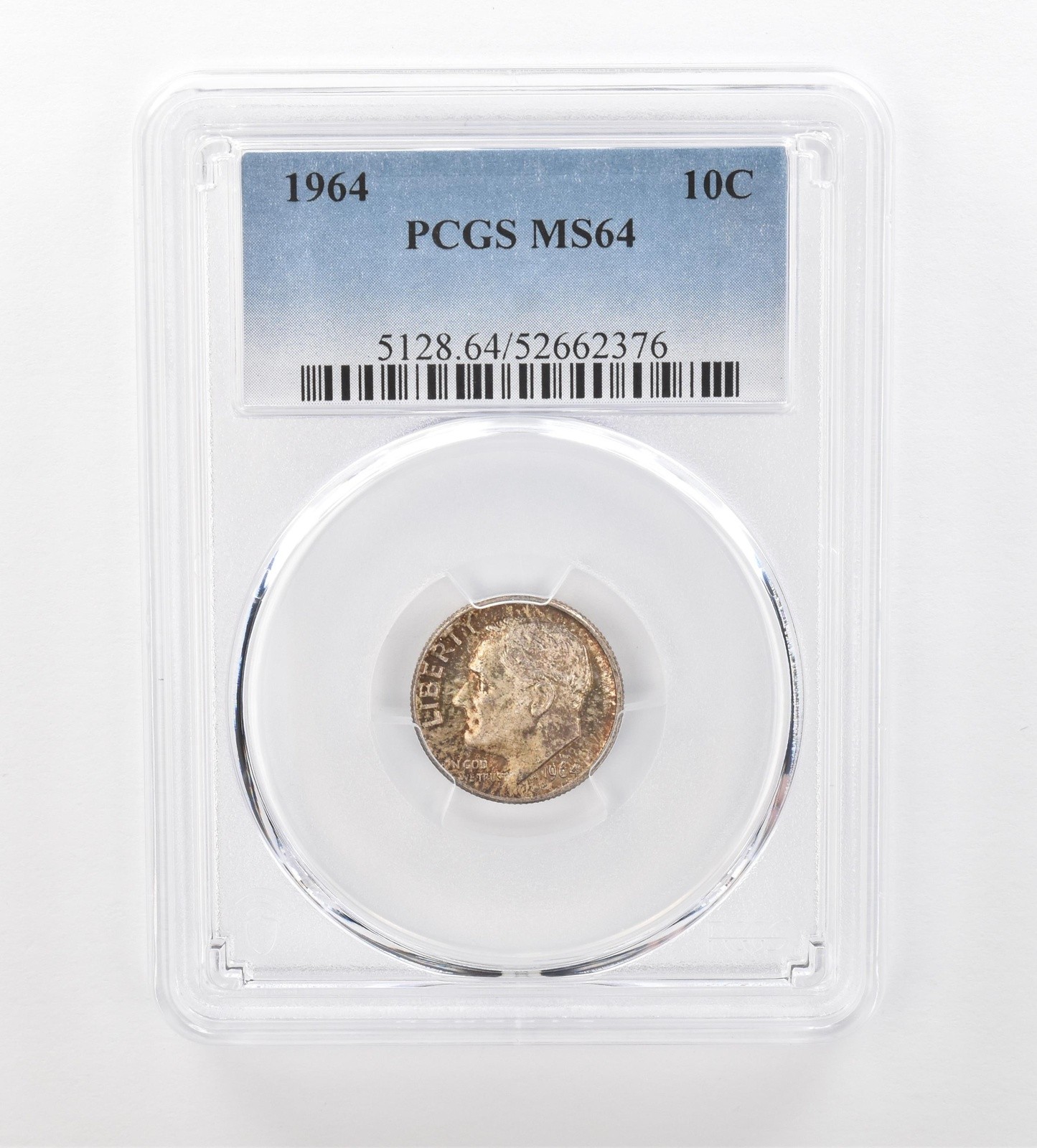 1964 Roosevelt Dime MS64 PCGS Beautiful Tone *1012