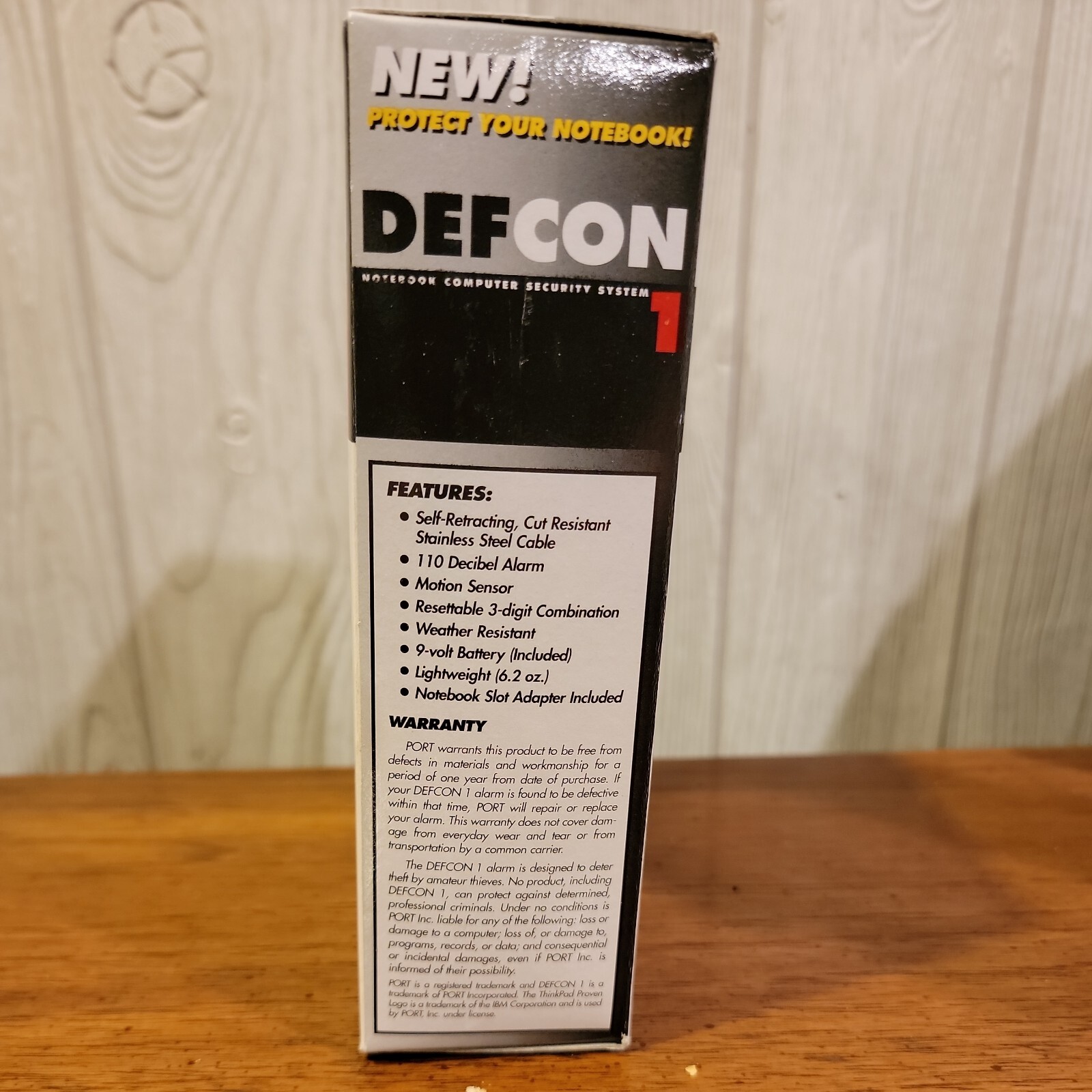 New in Box DEFCON 1 Notebook Computer Security System Alarm (SEL0400)