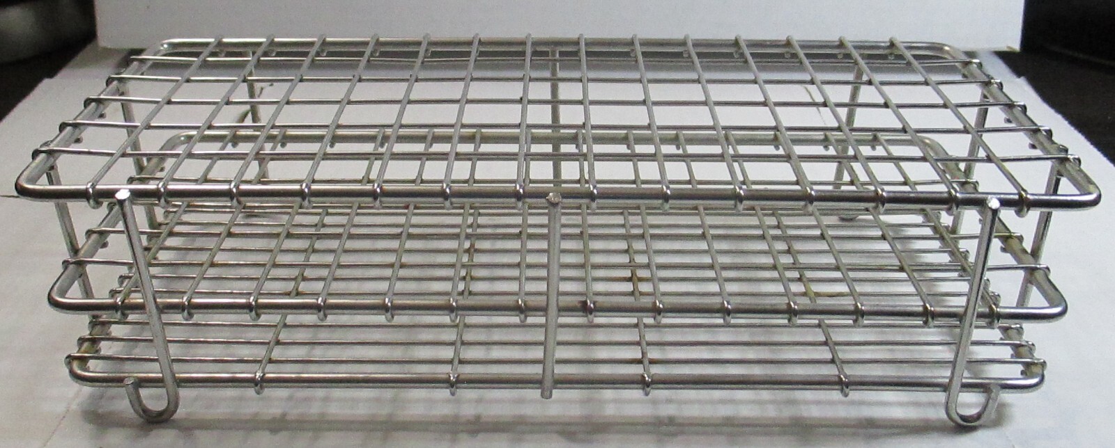 Stainless Steel Test Tube Rack 15x6 90 Hole 3 Level - GREAT Shape (Looks UnUsed)