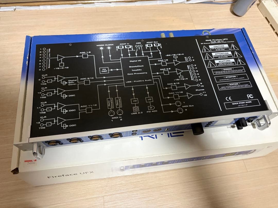 RME Fireface UFX USB FireWire Audio Interface Tested w/ Original Box