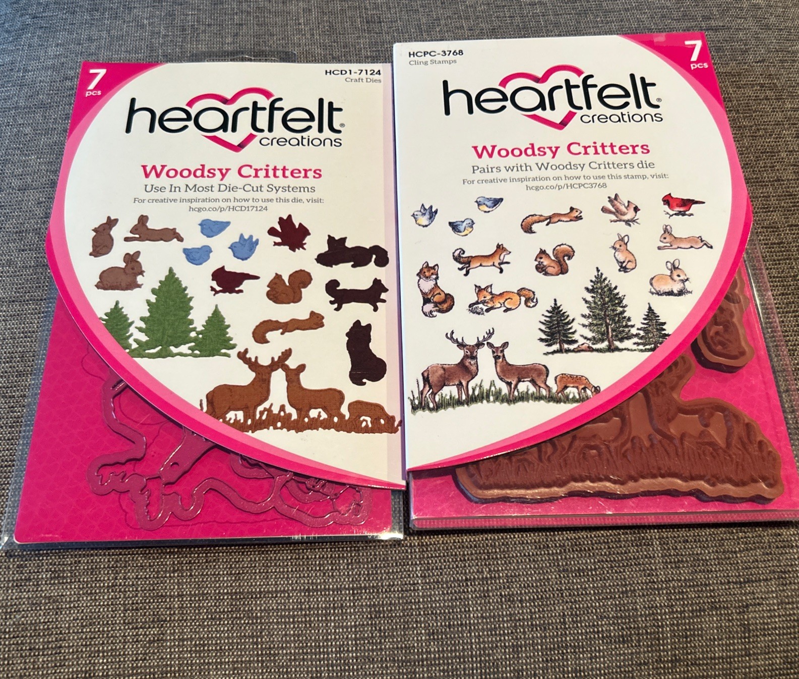 Heartfelt Creations Woodsy Critters Stamps HCPC-3768 Dies HCD1-7124