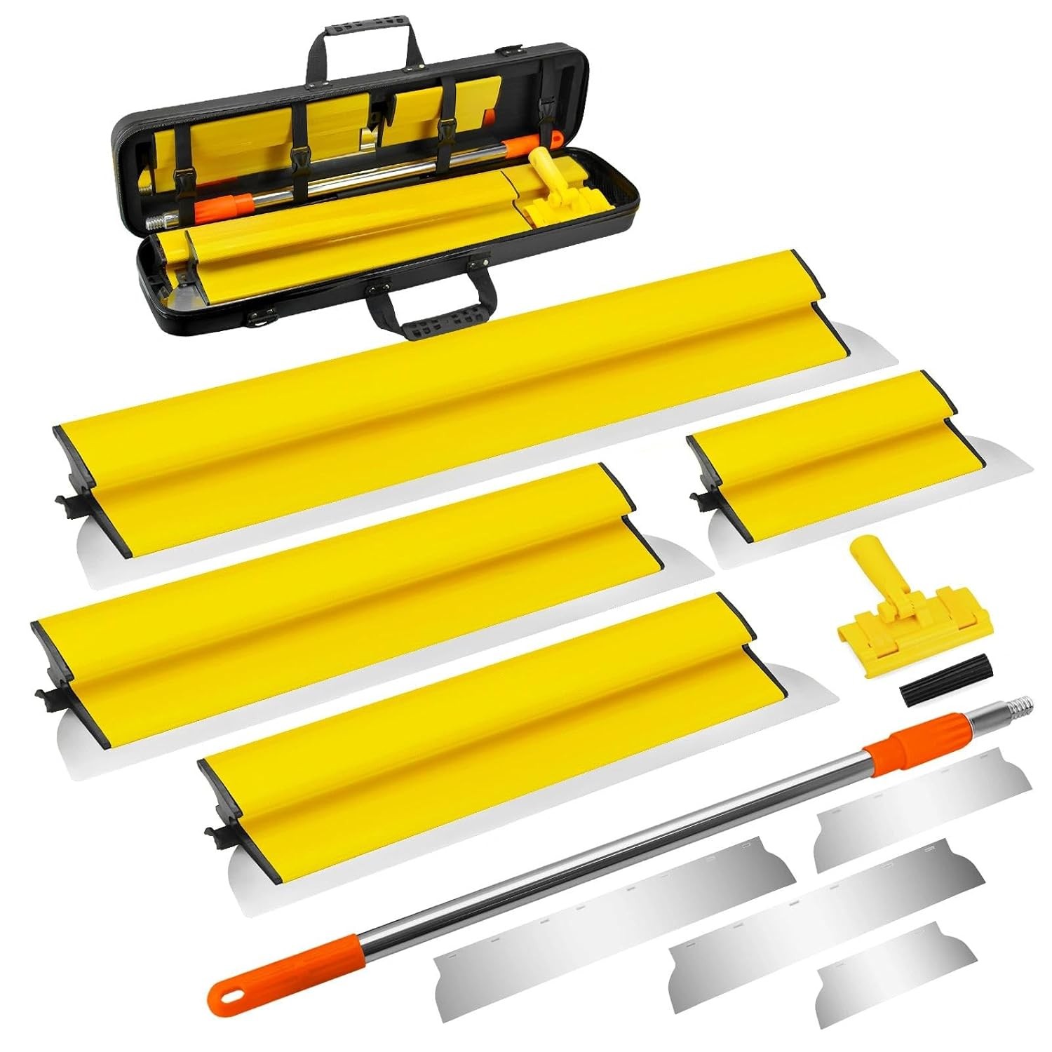 Drywall Skimming Blades Set 10", 16", 24", 32" 0.40 mm Skim Drywall Tools Kit