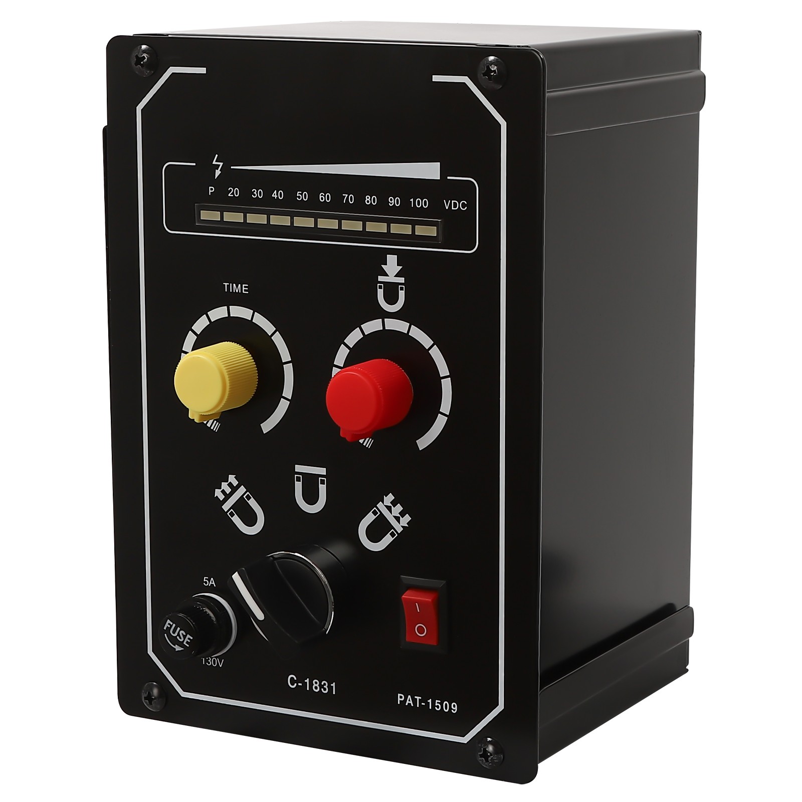 Electro Magnetic Chuck Controller 0-100V 5A DC Magnetic Force Adjustable 110VUS