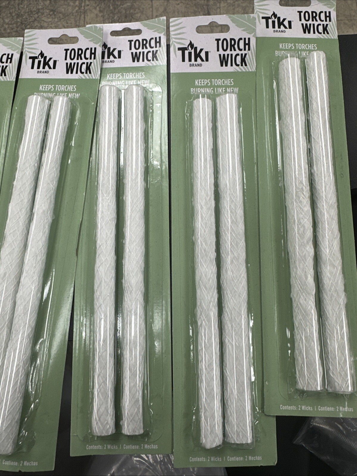 Lot Of  12 Tiki Torch Wick Replacement 2 Pack Long Life Fiberglass 9" Outdoor