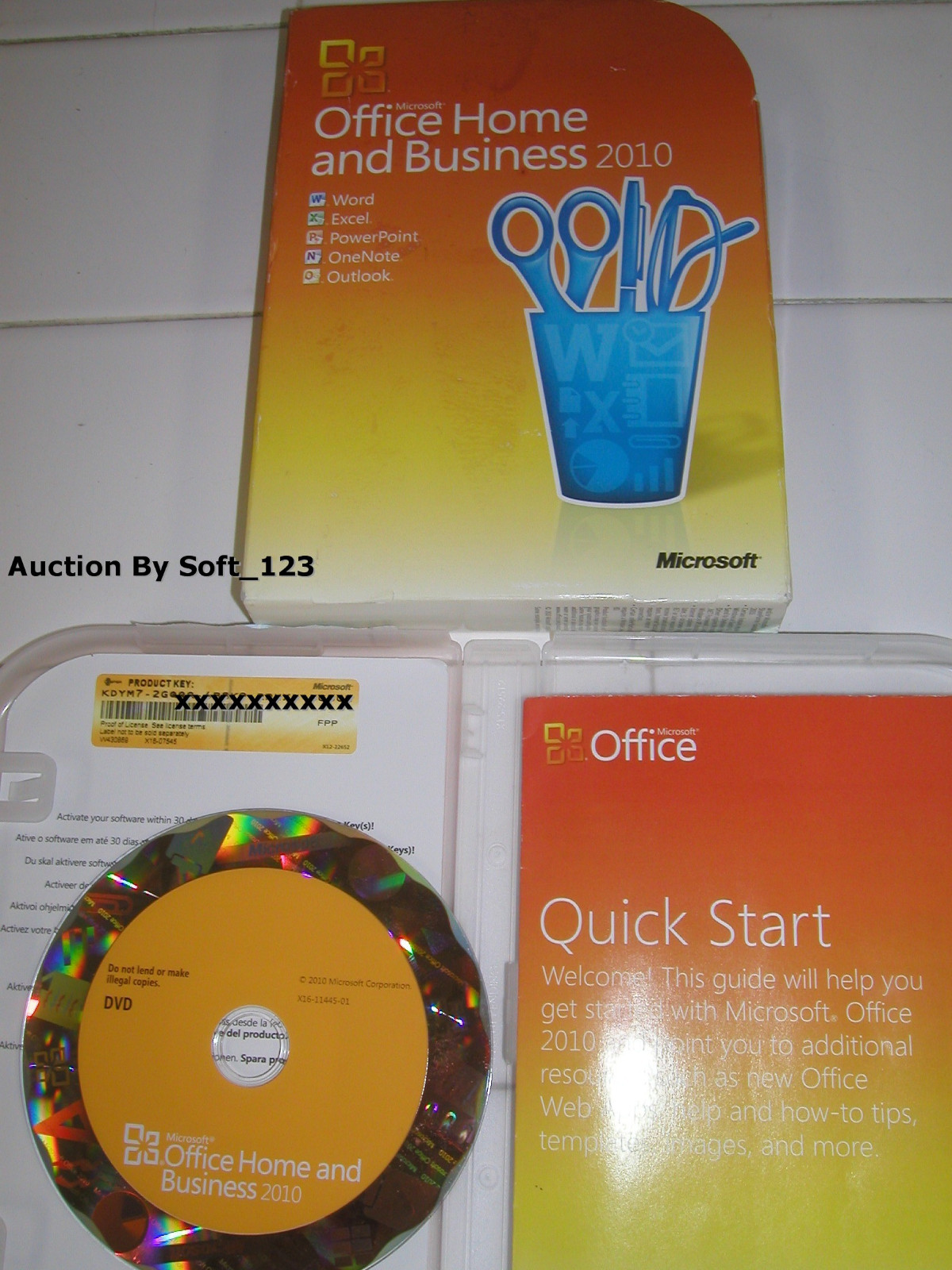 Microsoft Office 2010 Home and Business Licensed For 2 PCs Full Retail Box