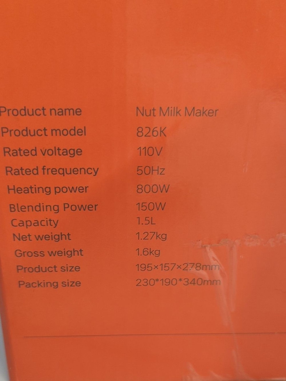 HGUNBI 8 in 1 Automatic Nut Milk Maker