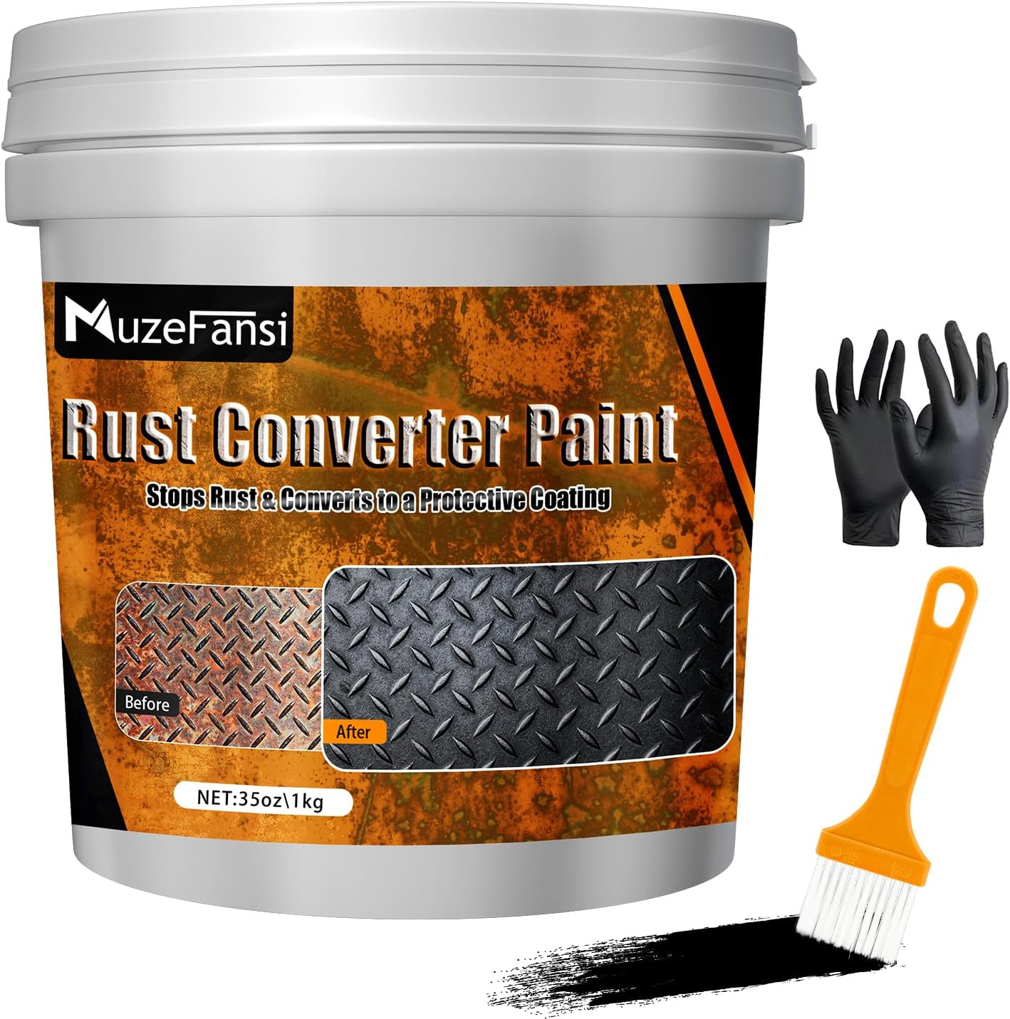 Metal Paint, Rust Converter and Metal Primer 34.8 Oz – Anti-Rust Coating Rust Pa