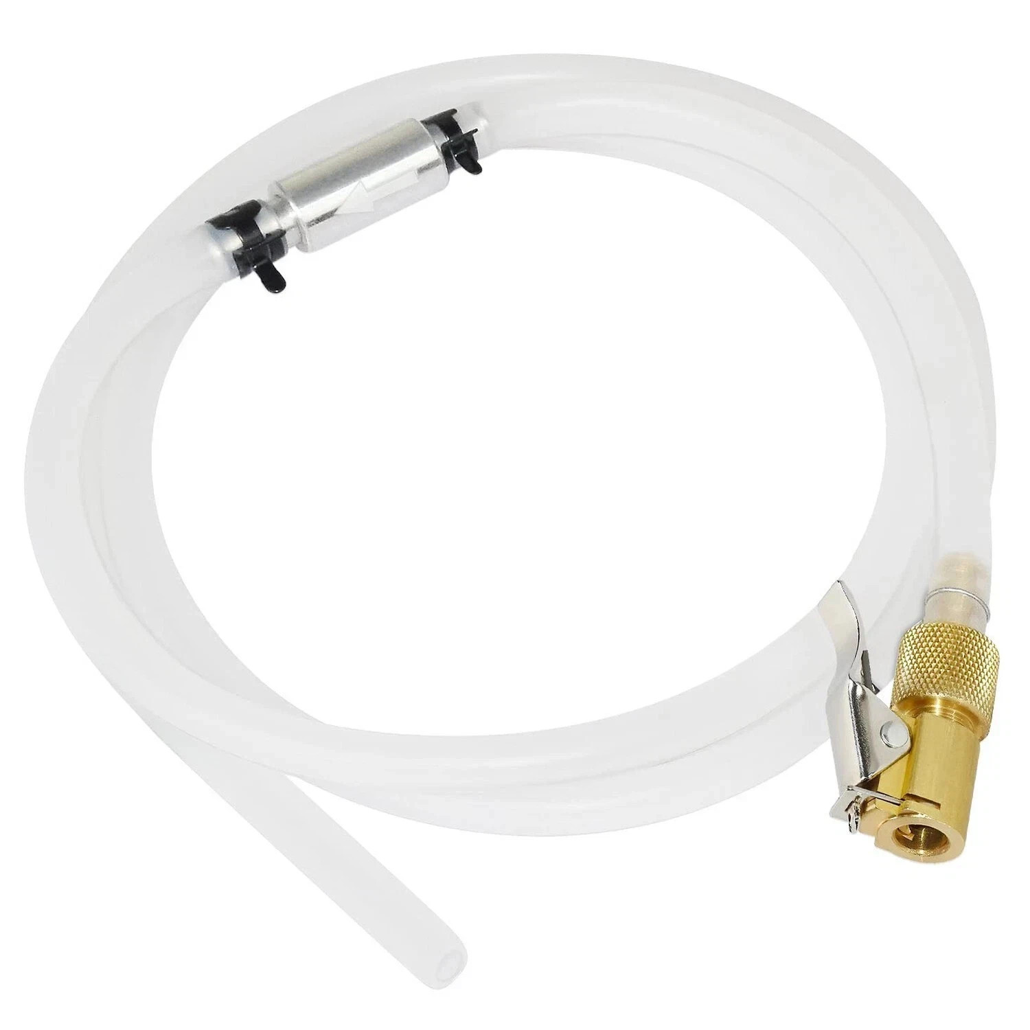 Made in Taiwan Lockable Brake Fluid Bleeder Hose with Check Valve Set