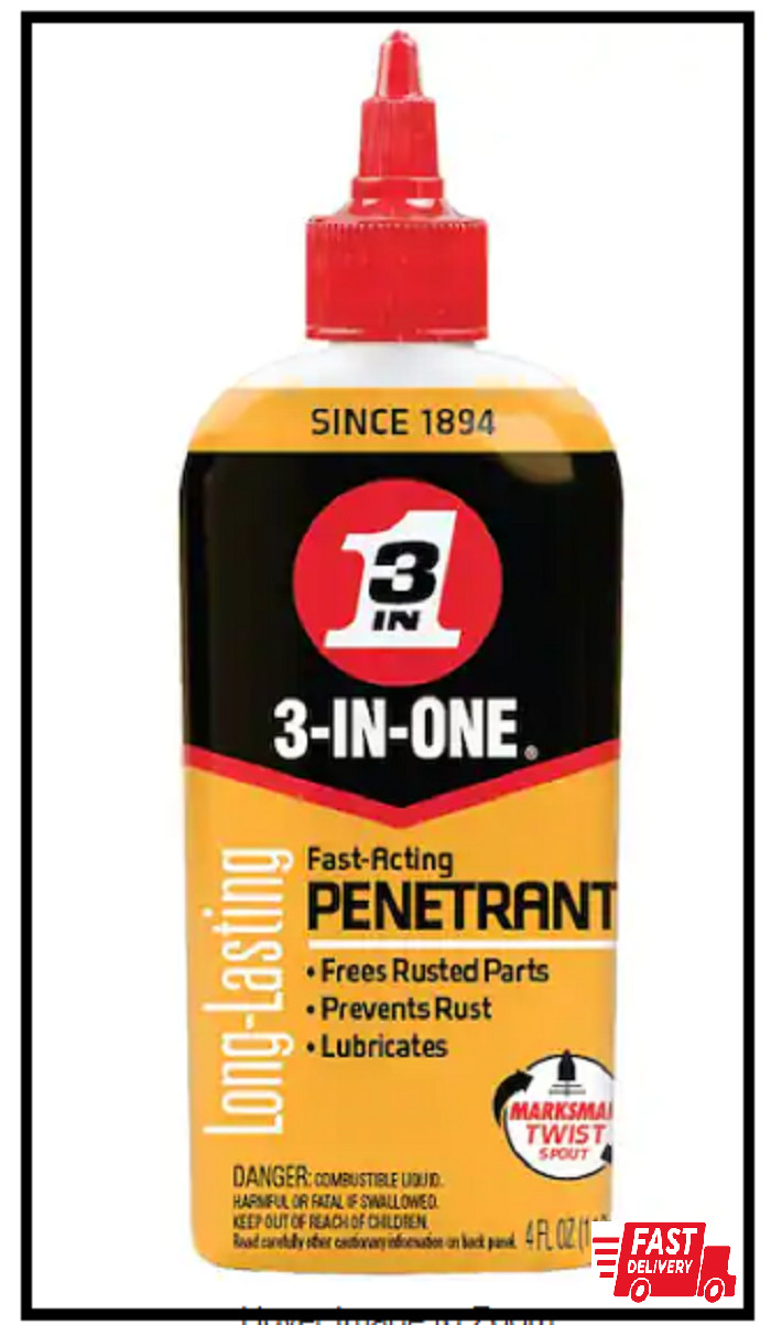 3-IN-ONE 4 oz. Fast-Acting Penetrant Drip Oil