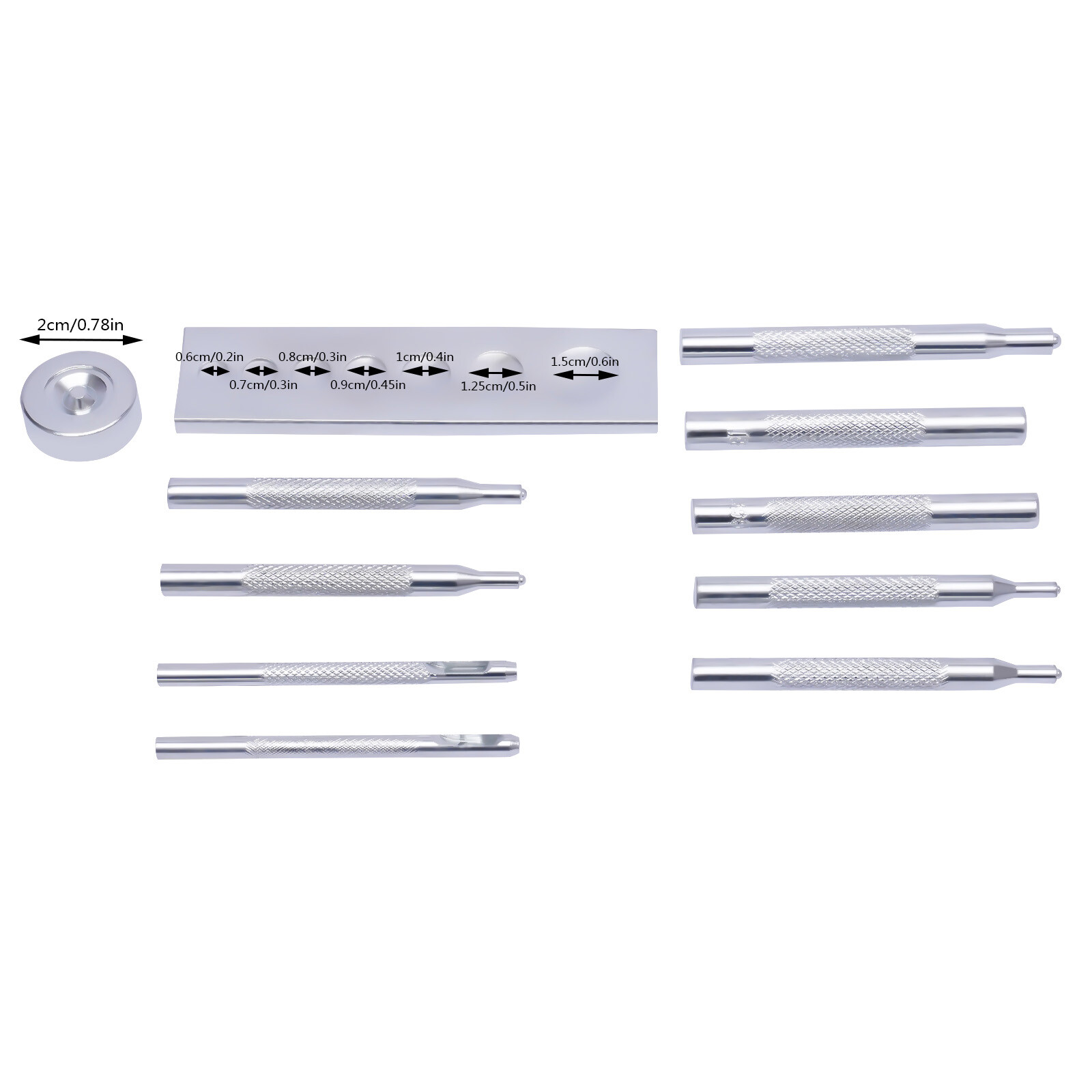 Craft Tool Die Punch Snap Kit die-punched rivet tool setfor Punch Hole & Button