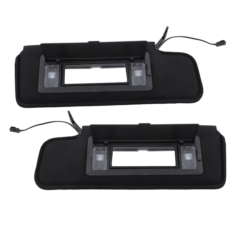 Labwork Left Right Front Sun Visors With Vanity Mirror For Corvette C4 1984-1996