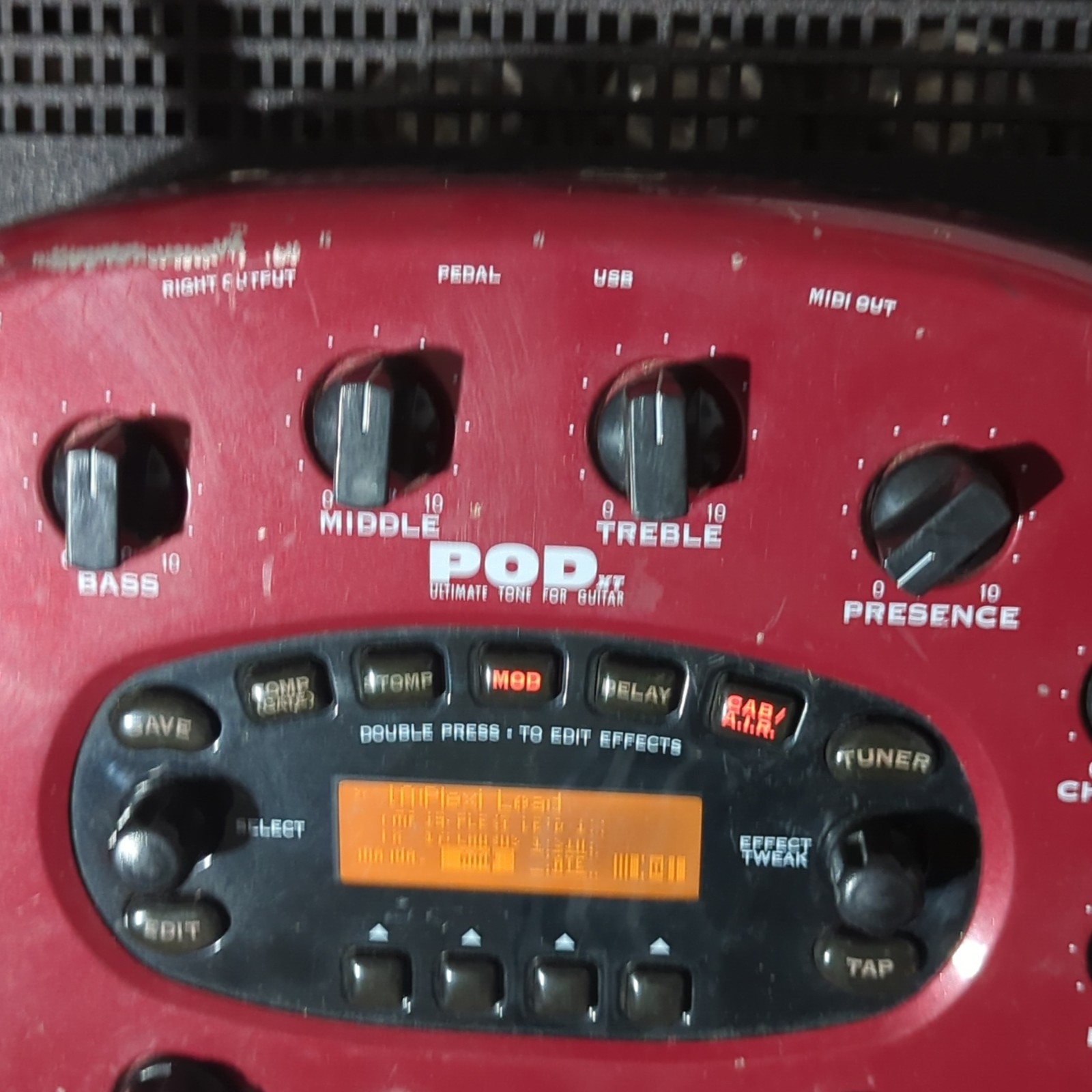 Line 6 POD XT Digital Multi-Effects Amp Modeler Processor Pedal for Electric