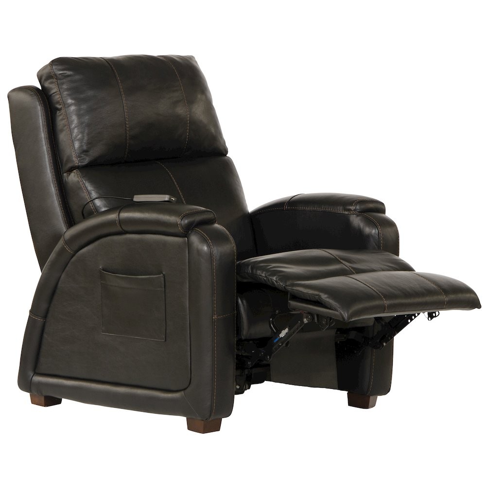 Reliever Leather Power Lay Flat Recliner with Power Adjustable Headrest