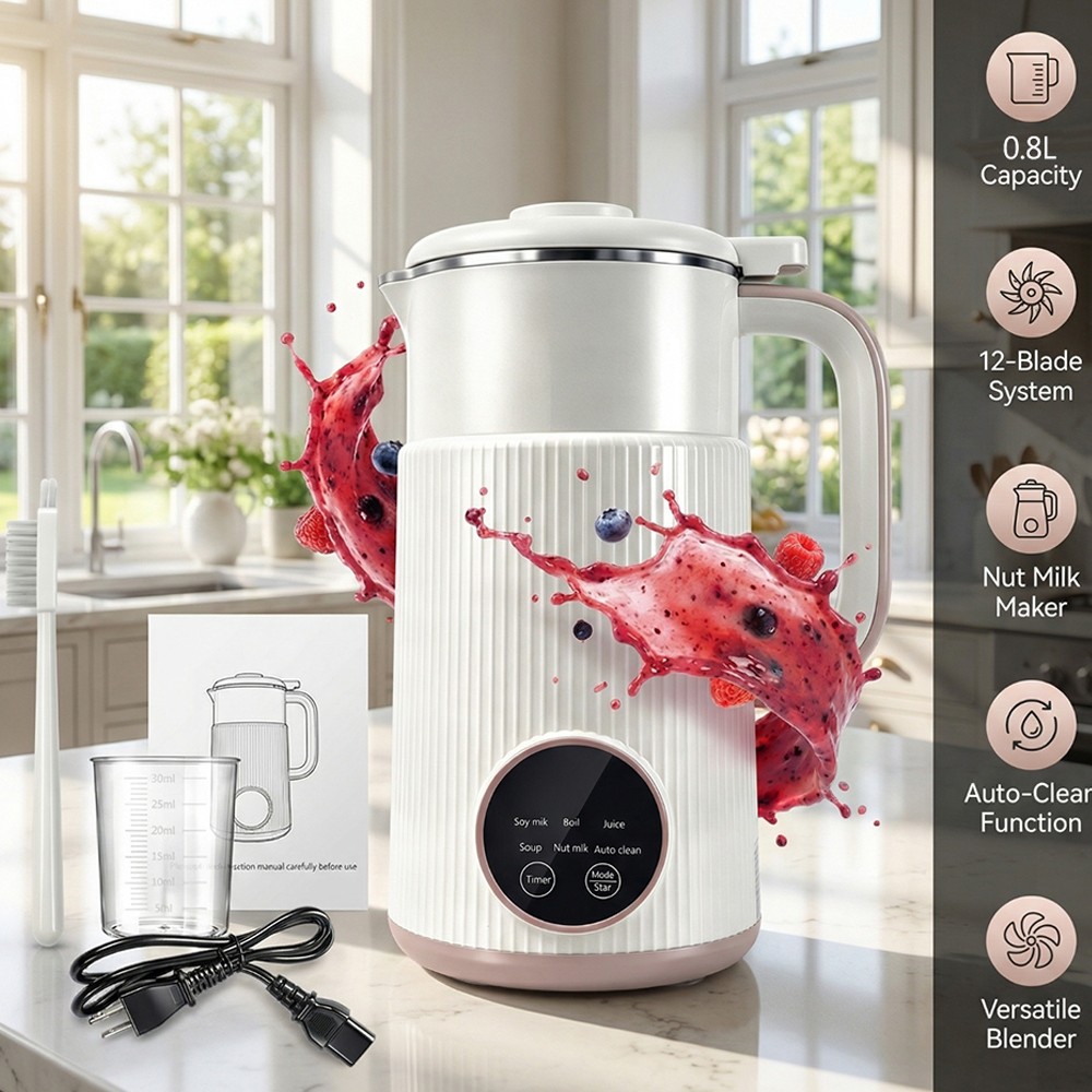 Multifunctional 8 in 1 Nut Milk Maker Blender 27oz Automatic Soy Machine