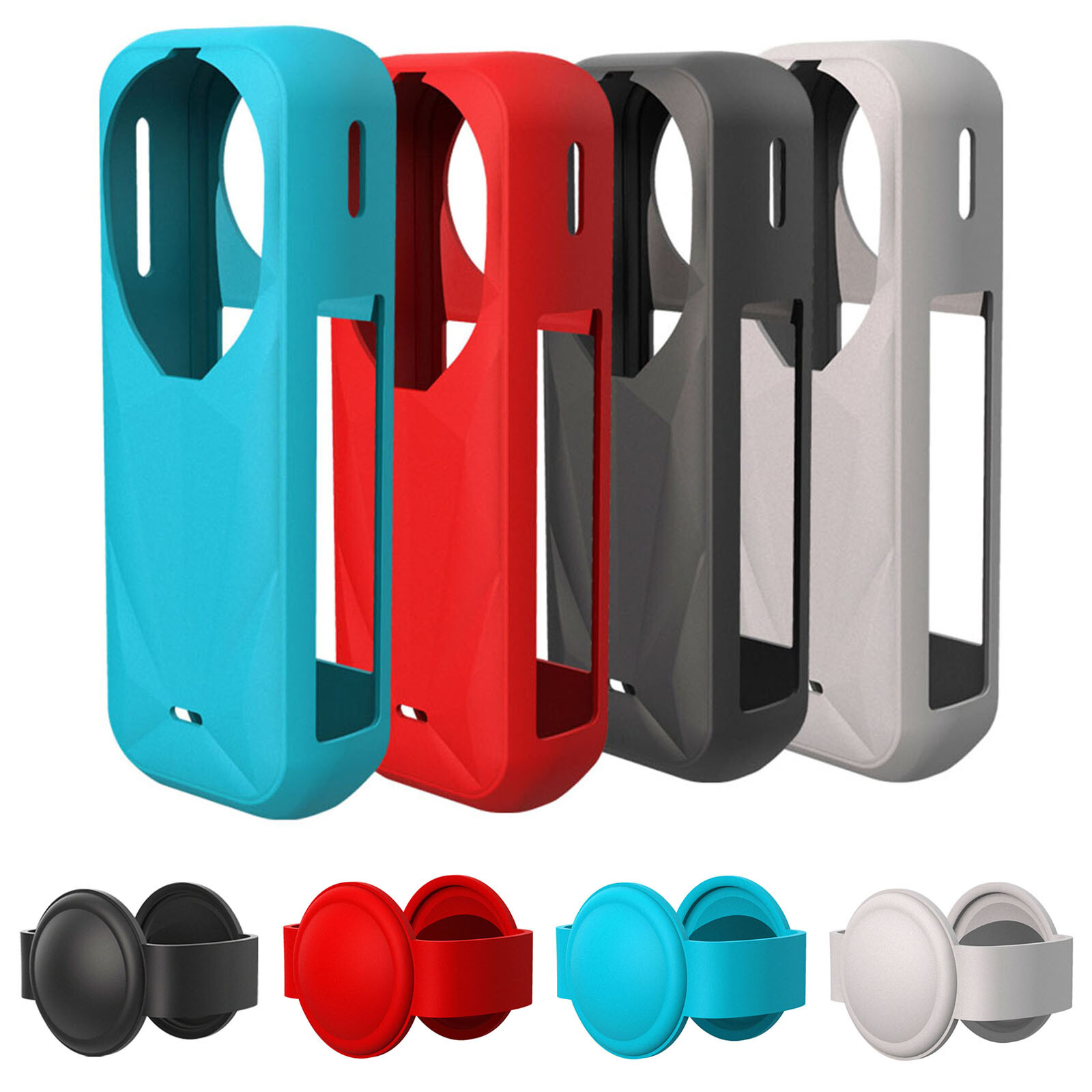 Shockproof Soft Silicone Protective Case Cover with Lens Cap for Insta360 X5