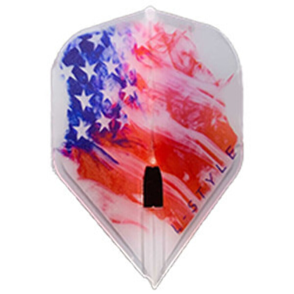 L-style L1c American Flag V3 Signature Champagne Flights - Clear White